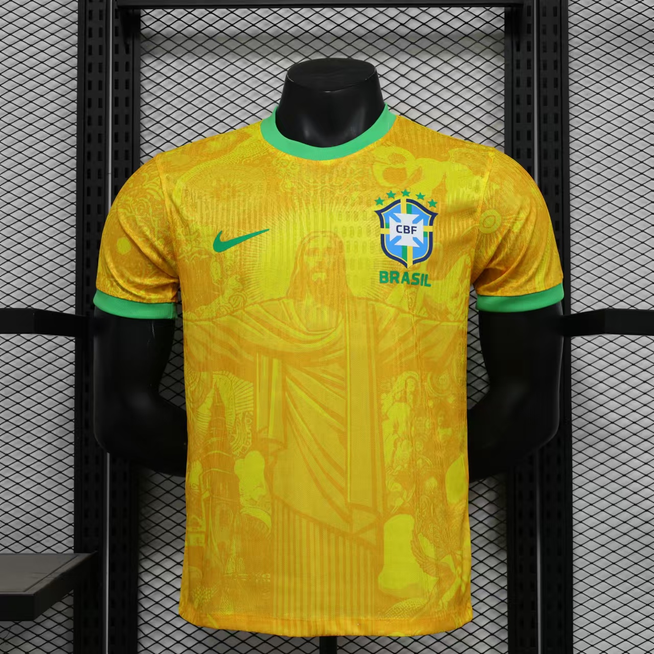Brazil 2024-25 Christ the Redeemer Statue Jersey - Player Version - SOCCERDEALSHOP
