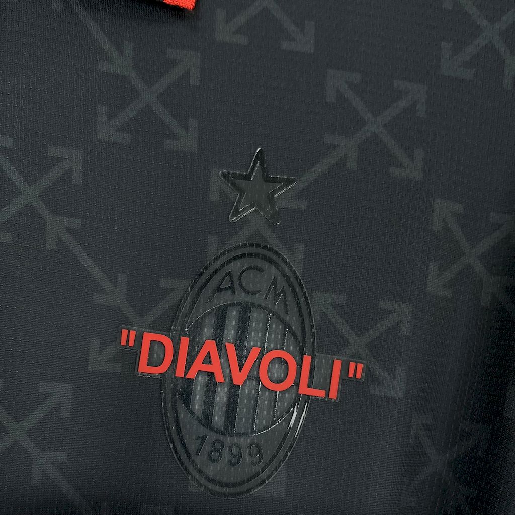 AC Milan 24-25 Black Green “Diavoli” Special Edition Jersey - Fans Version - SOCCERDEALSHOP