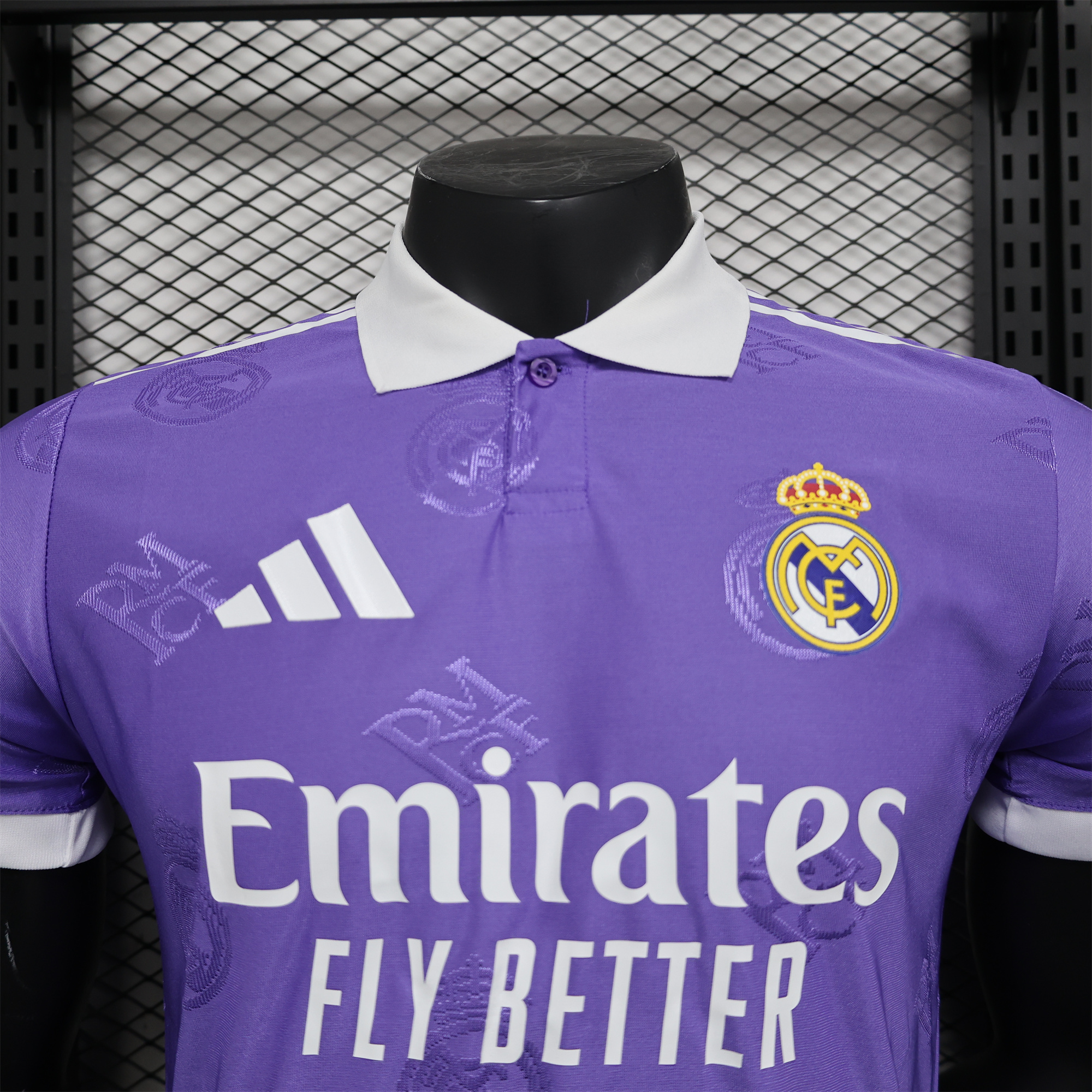 Real Madrid 24-25 Purple LOGO Special Edition Jersey - Player Version - SOCCERDEALSHOP
