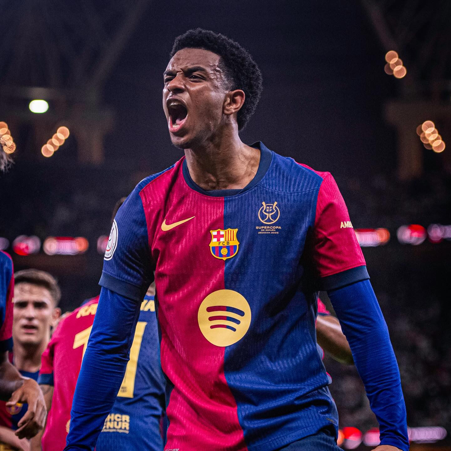 B.A.R.S.A 24-25 Supercopa Jersey with Big Logo - Player Version - SOCCERDEALSHOP