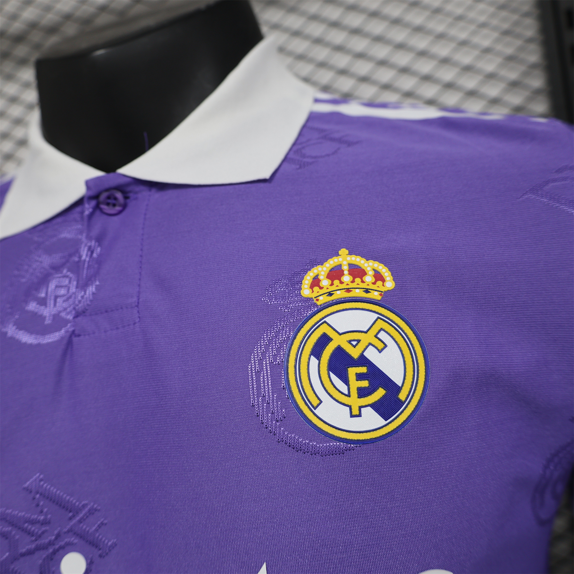 Real Madrid 24-25 Purple LOGO Special Edition Jersey - Player Version - SOCCERDEALSHOP