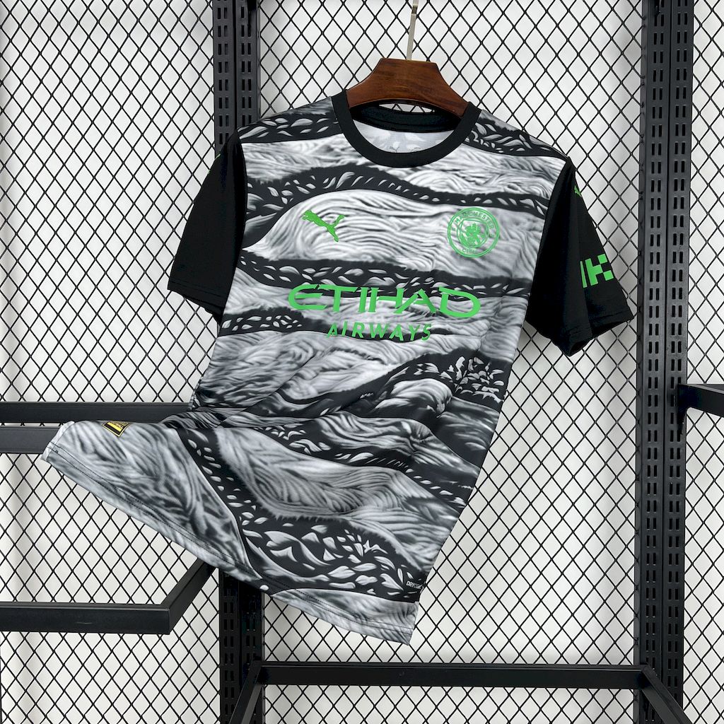 Manchester City 24-25 Black White Fan-designed Special Edition Jersey - Fans Version - SOCCERDEALSHOP