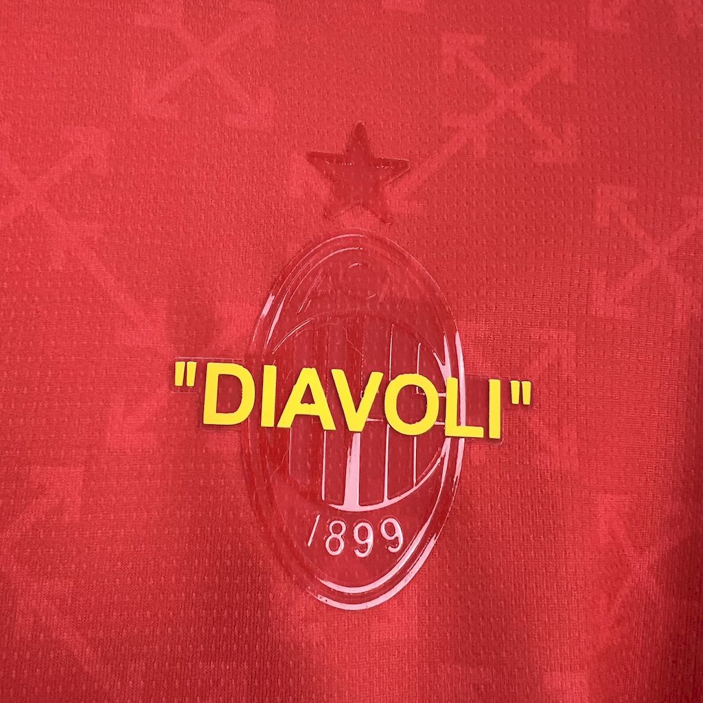 AC Milan 24-25 Red Green “Diavoli” Special Edition Jersey - Fans Version - SOCCERDEALSHOP