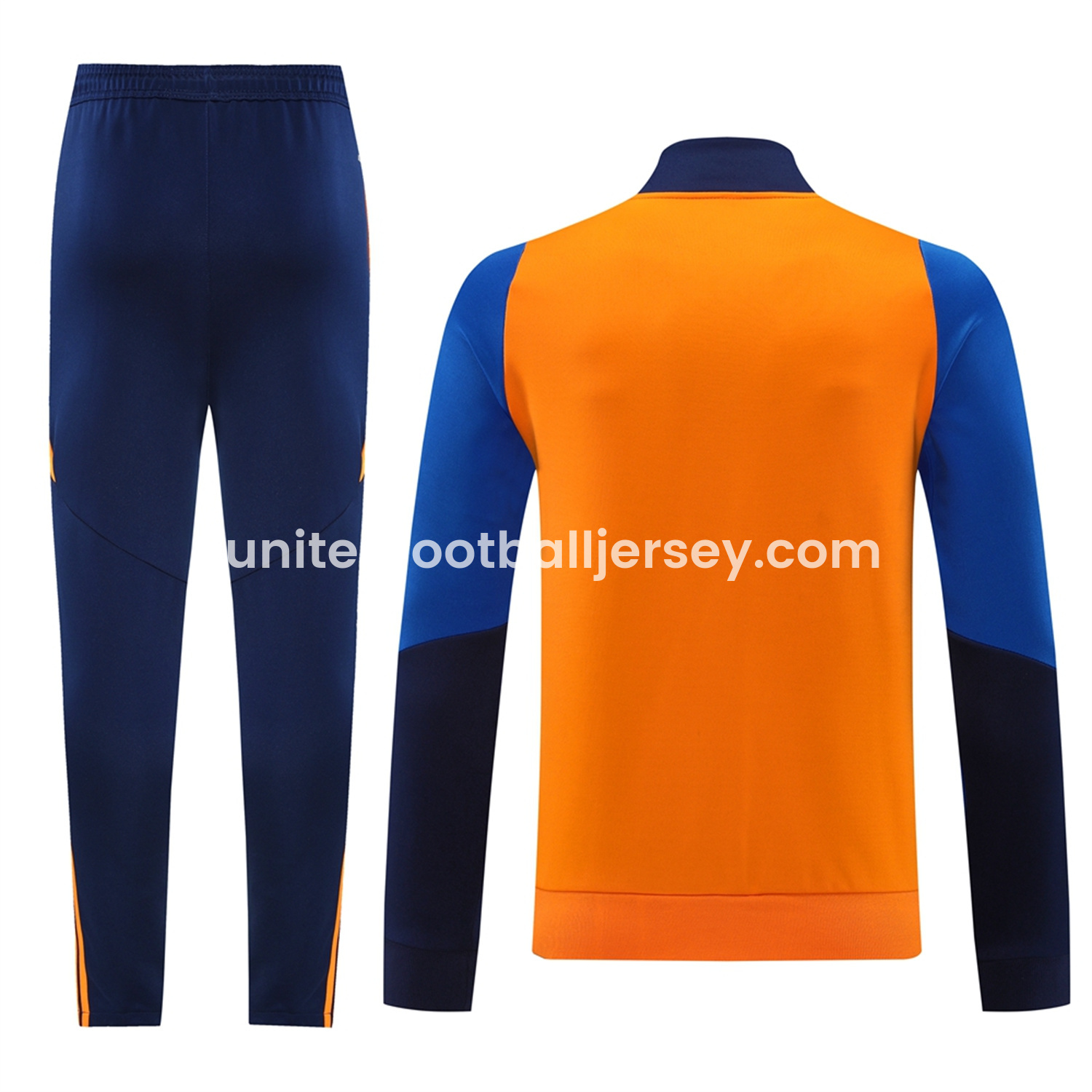 Juventus 24-25 Jacket Training Tracksuit - Orange Jackets & Blue Pants - SOCCERDEALSHOP