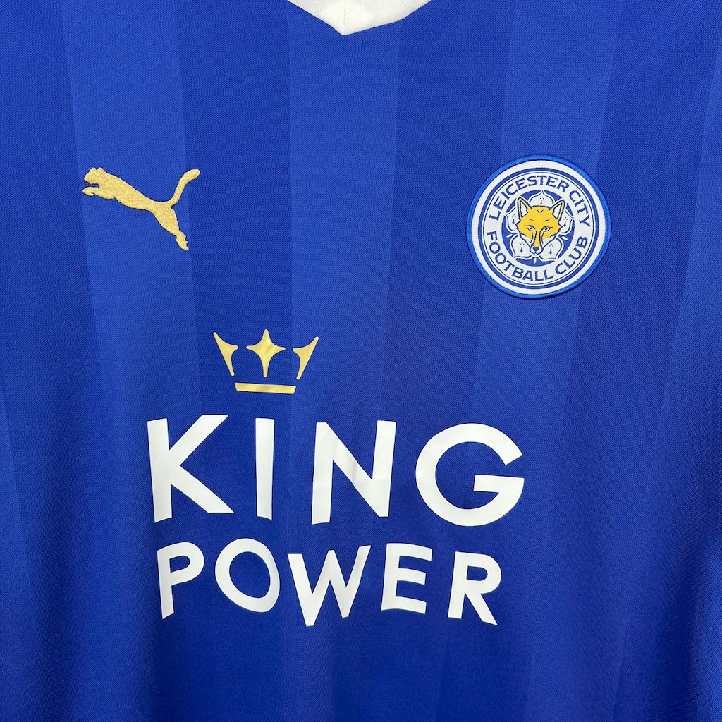 Retro Leicester City 2015-16 Home Jersey - SOCCERDEALSHOP