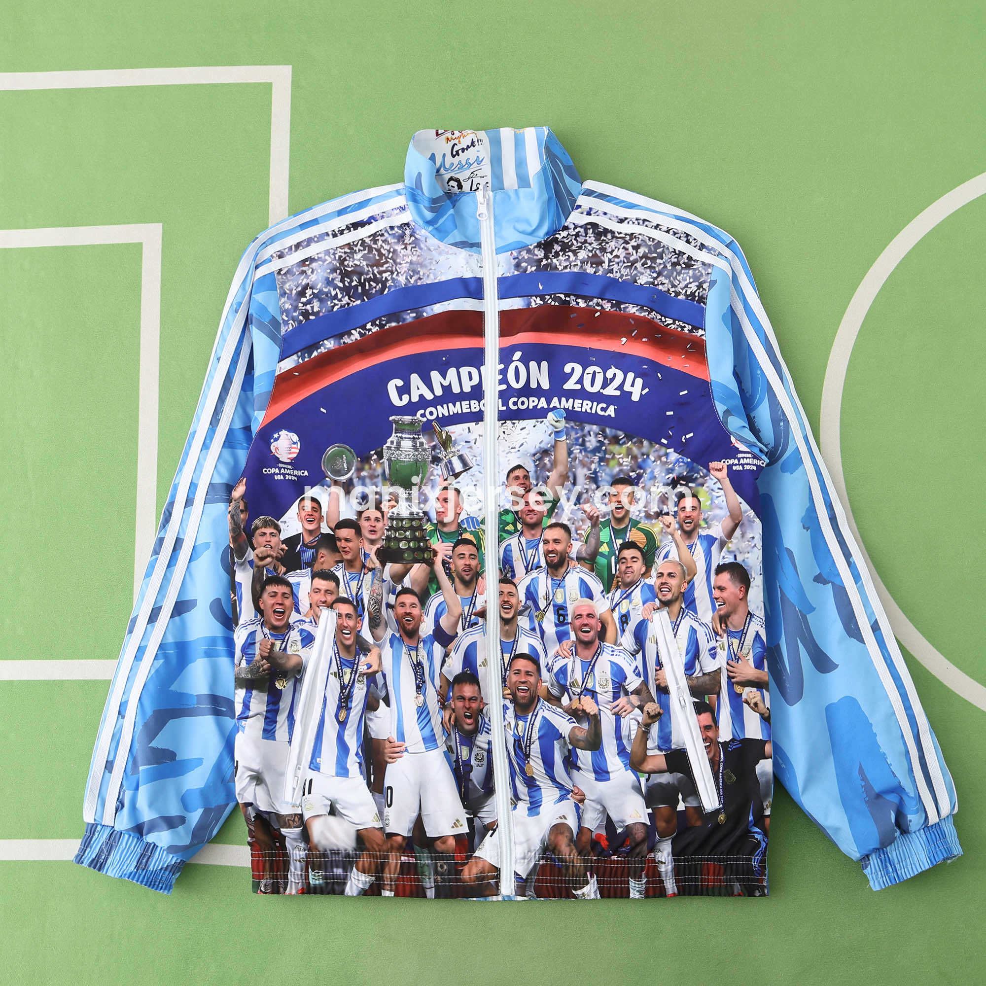 Argentina 24-25 Blue Double Sided Reversible Windbreaker - 2024 Copa America Championship - SOCCERDEALSHOP
