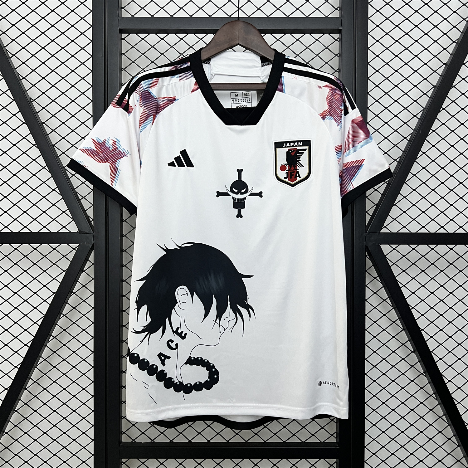 Japan 2024 Portgas·D· Ace White Jersey - Fans Version - SOCCERDEALSHOP