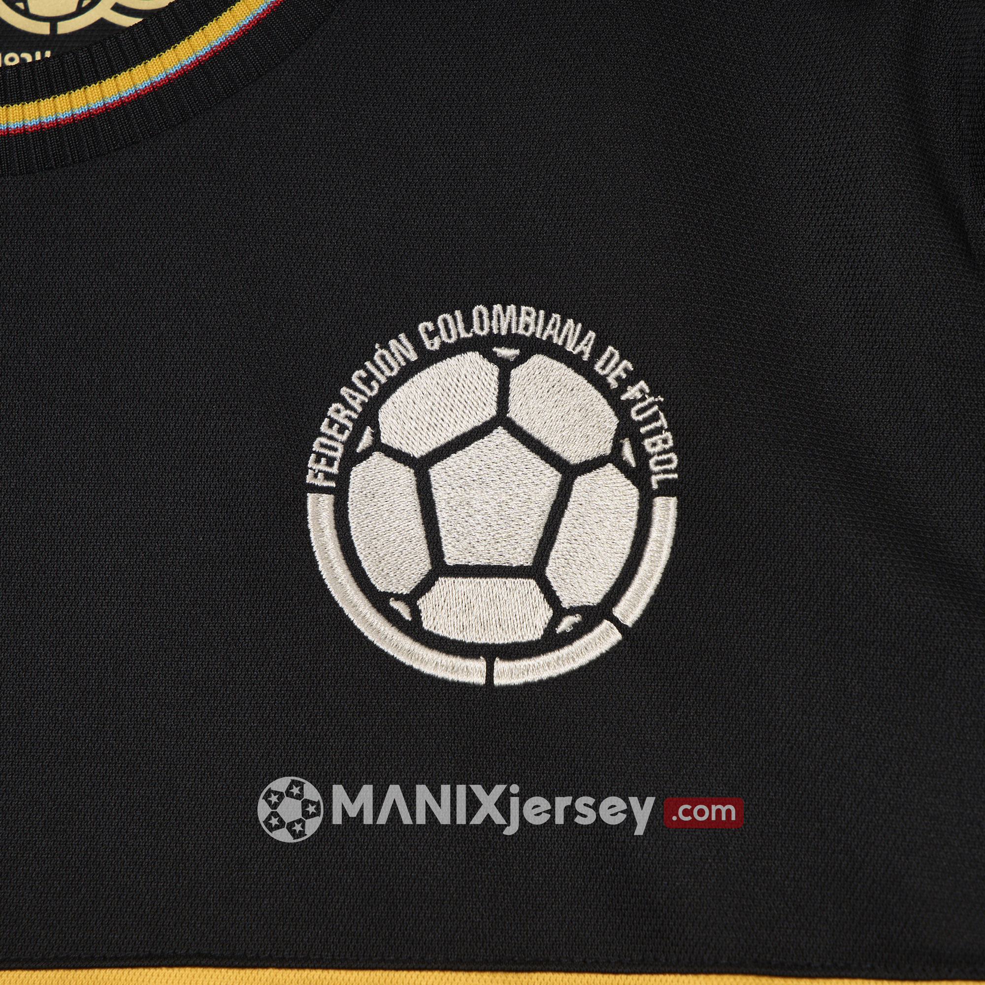 Colombia 2024 100th Anniversary Black Jersey - Fans Version - SOCCERDEALSHOP
