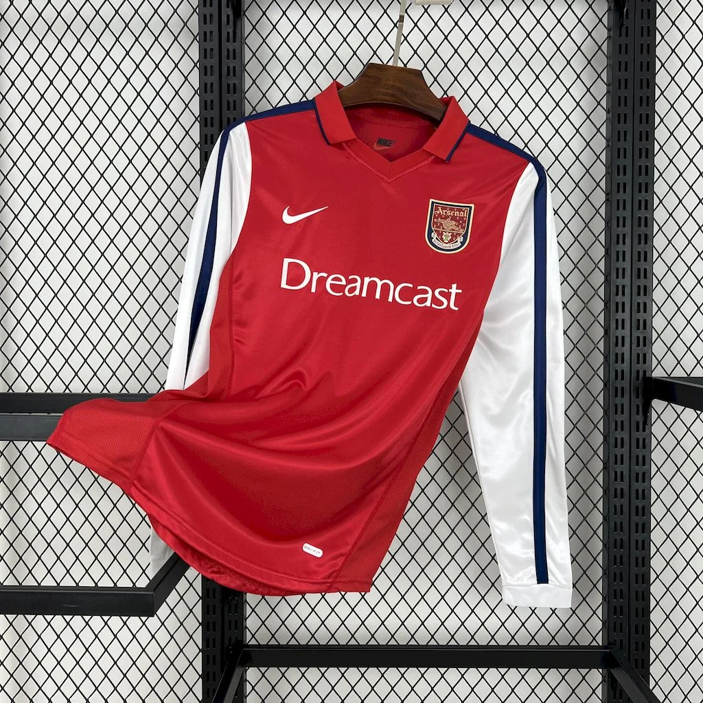 Retro Arsenal 2001-02 Home Long Sleeves Jersey - SOCCERDEALSHOP