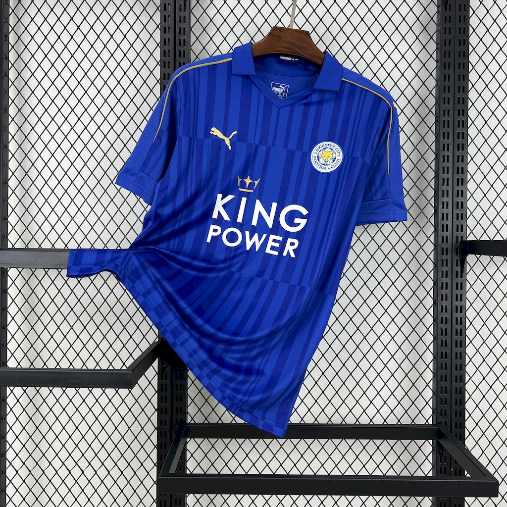 Retro Leicester City 2016-17 Home Jersey - SOCCERDEALSHOP