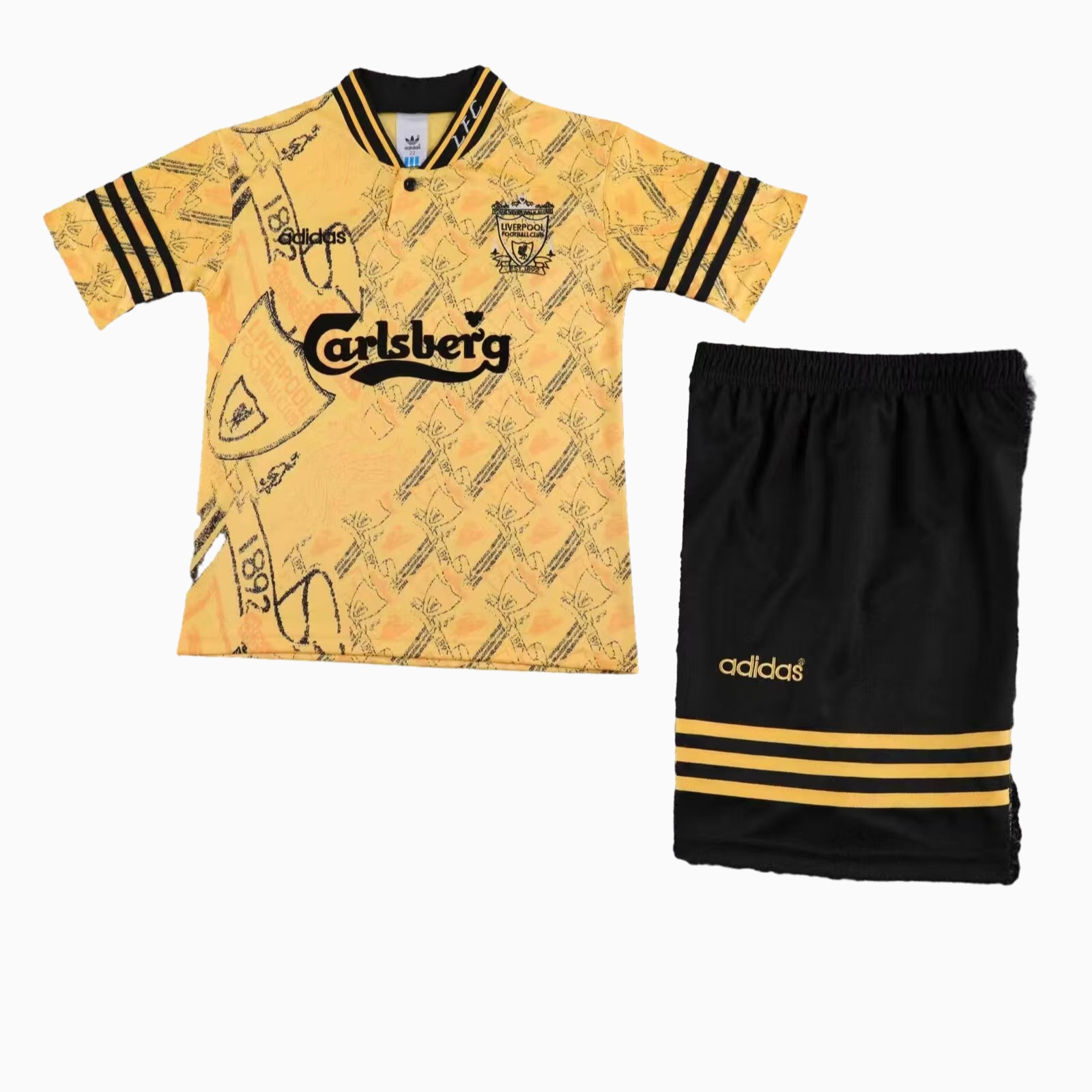 Retro Liver.pool 1994-96 Third Kids Kit - SOCCERDEALSHOP
