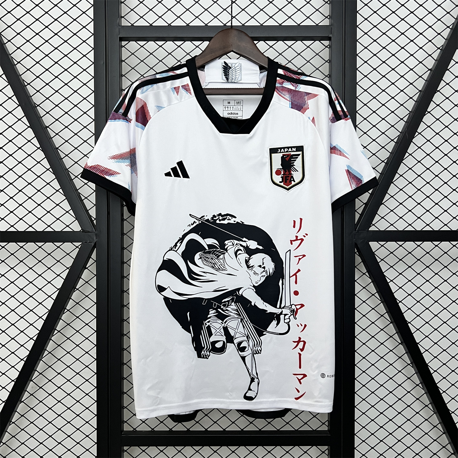 Japan 2024 Levi Ackerman White Jersey - Fans Version - SOCCERDEALSHOP