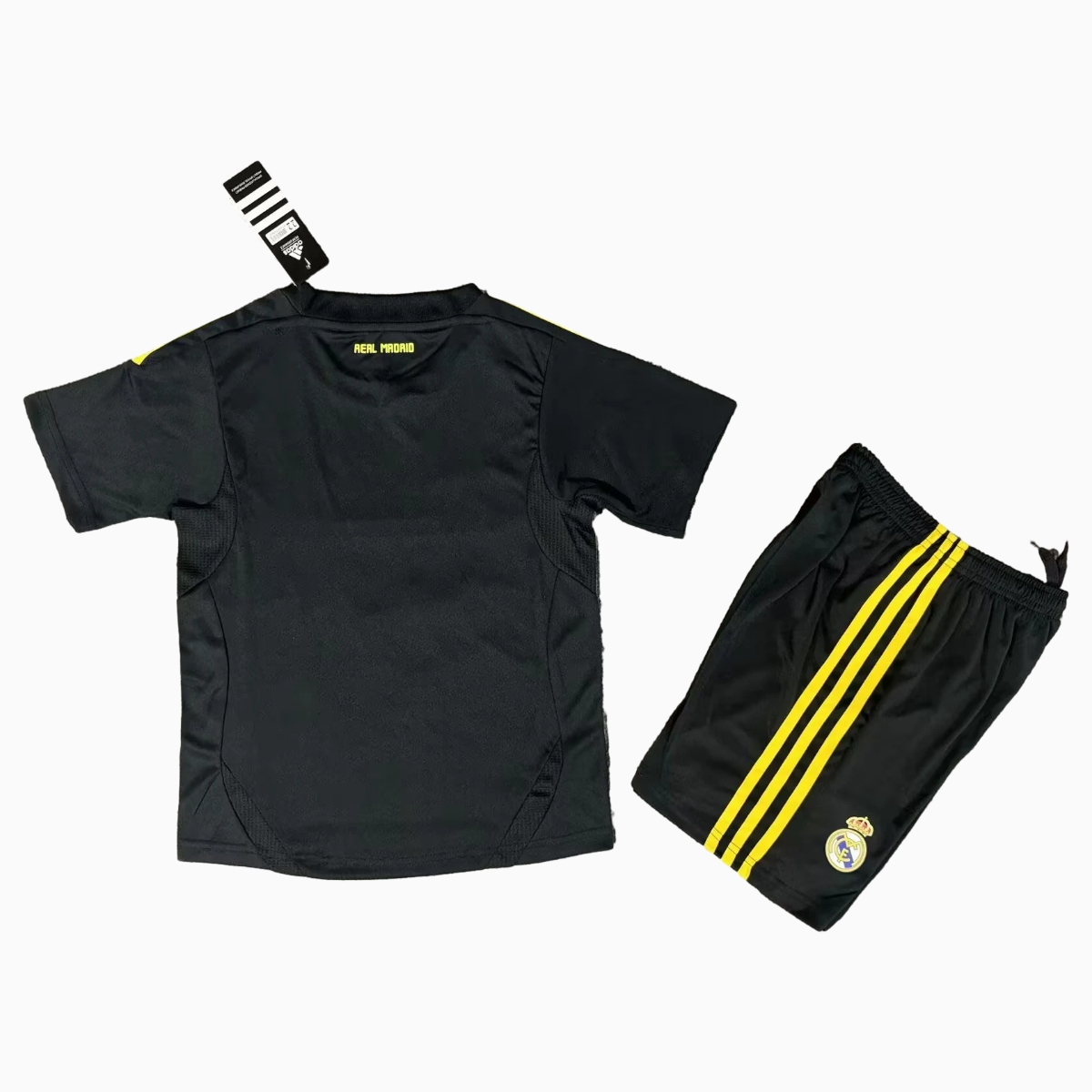 Retro Real Madrid 11-12 Black Goalkeeper Kids Kit - SOCCERDEALSHOP