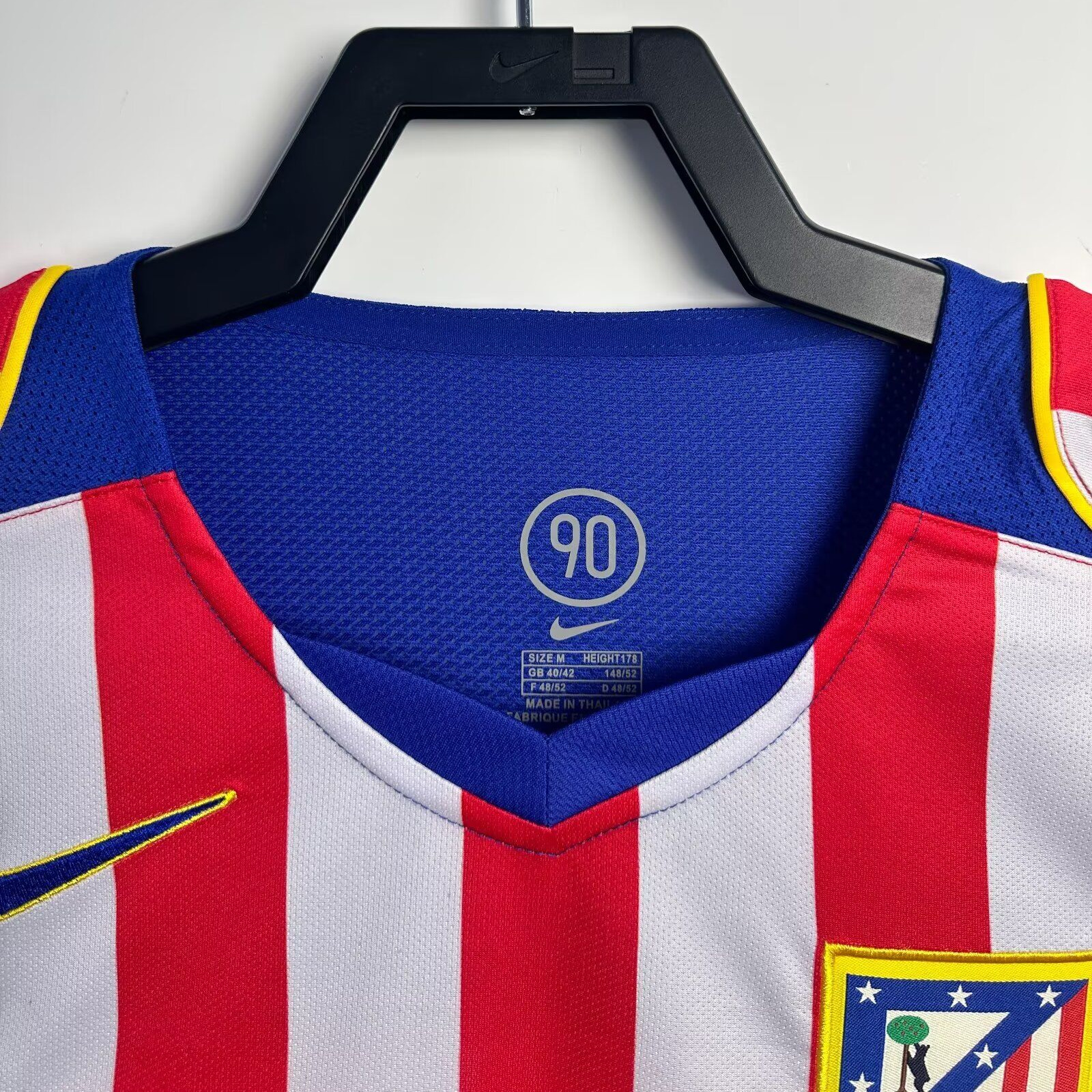 Retro Atletico Madrid 2004-05 Home Long Sleeves Jersey - S.p.i.d.e.r M.a.n - SOCCERDEALSHOP