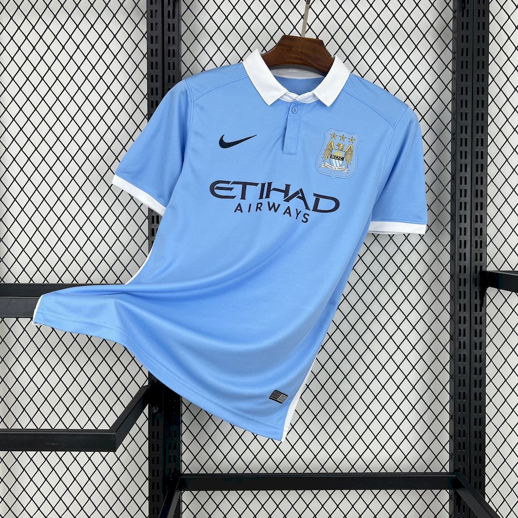 Retro Manchester City 2015-16 Home Jersey - SOCCERDEALSHOP