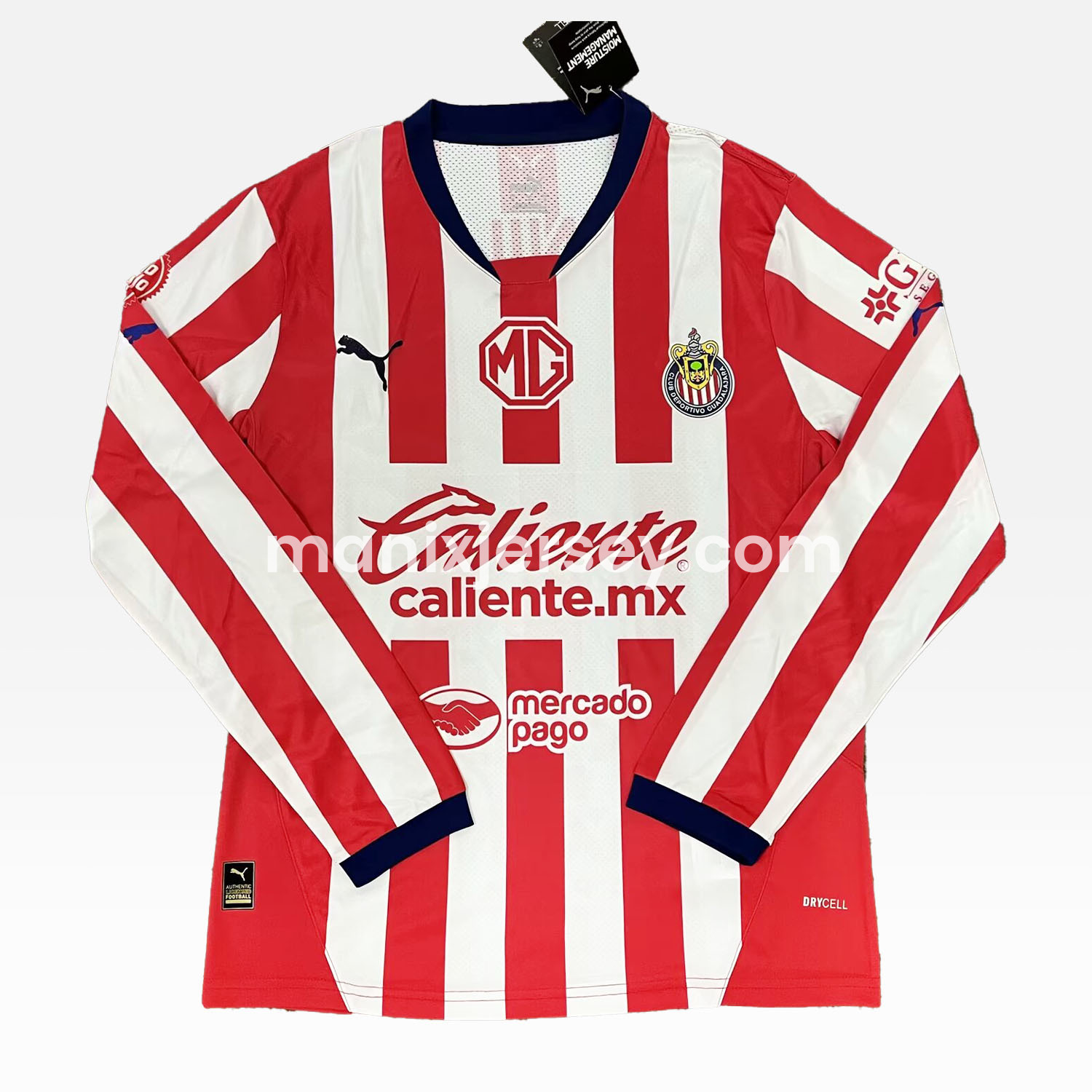 Chivas de Guadalajara 24-25 Home Long Sleeve Jersey - Fans Version - SOCCERDEALSHOP