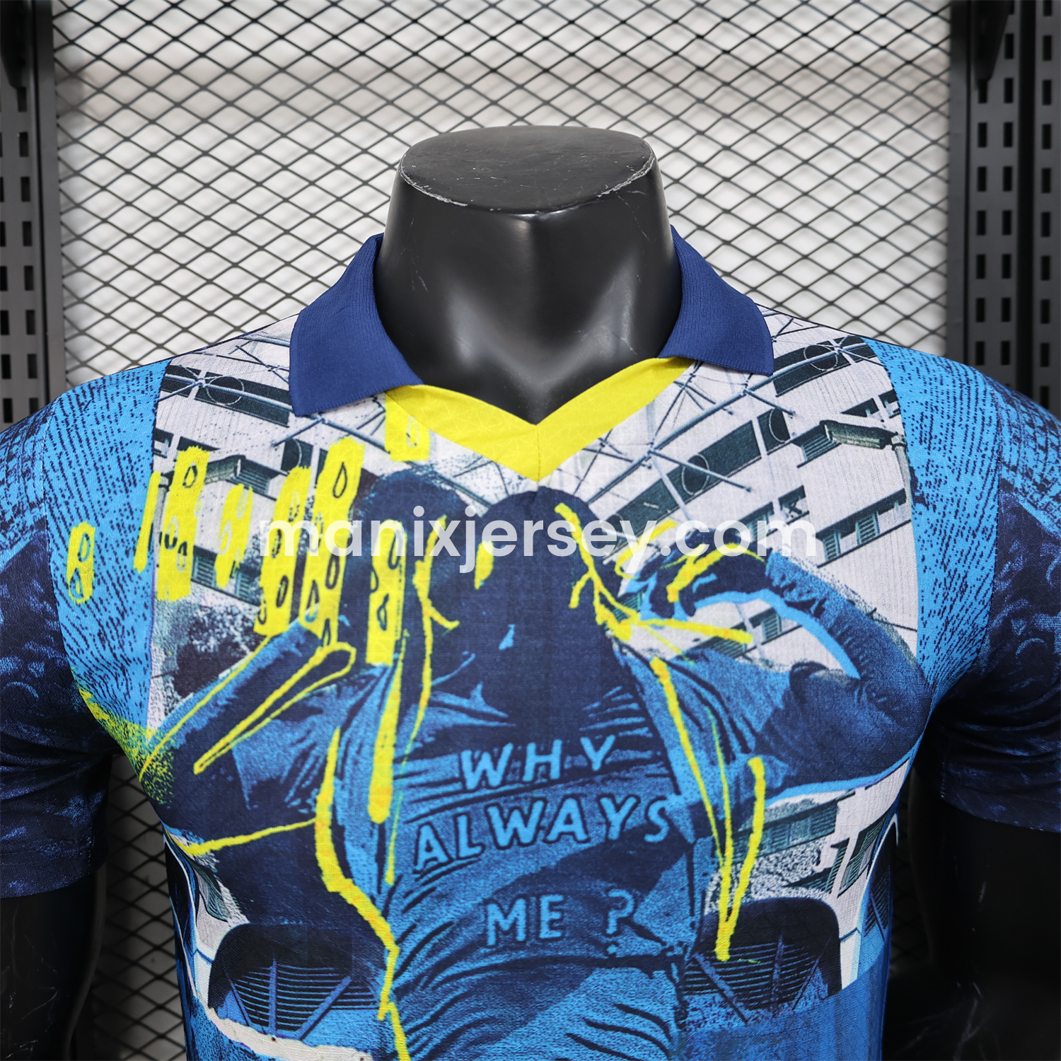 Manchester City 24-25 Blue Graffiti Special Edition Jersey - Player Version - SOCCERDEALSHOP