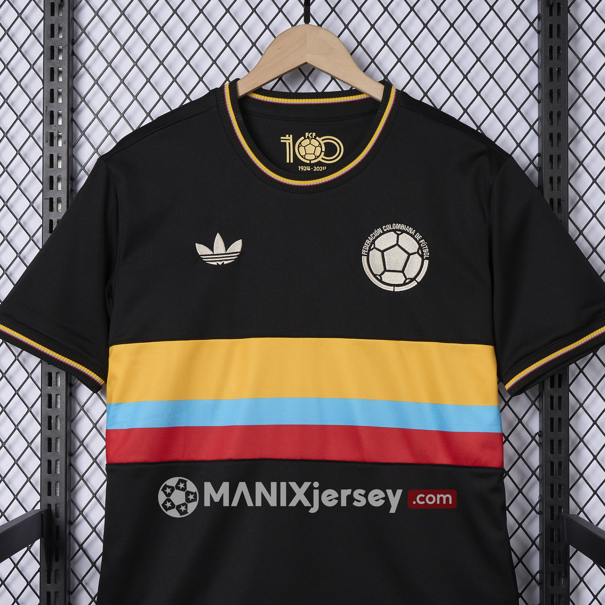 Colombia 2024 100th Anniversary Black Jersey - Fans Version - SOCCERDEALSHOP