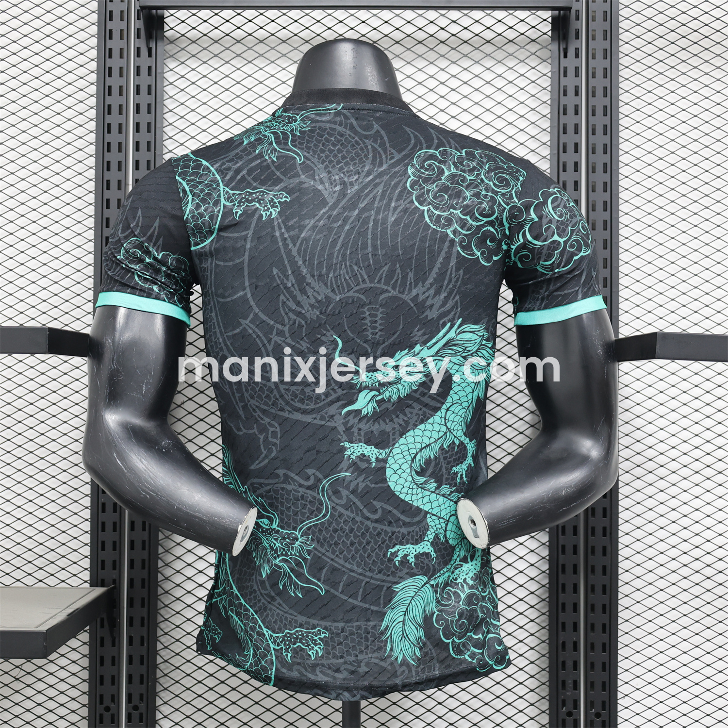 Real Madrid 24-25 Black and Green Loong Jersey - Player Version - SOCCERDEALSHOP