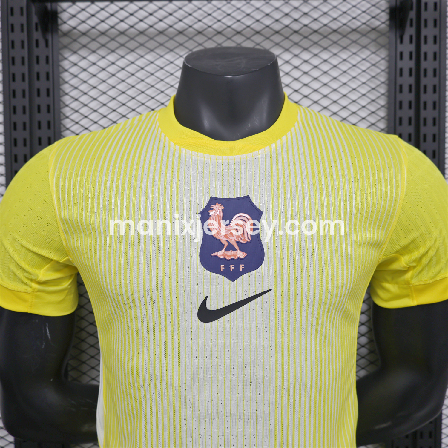 France 2025-26 Yellow Goalkeeper Jersey - Player Version - SOCCERDEALSHOP