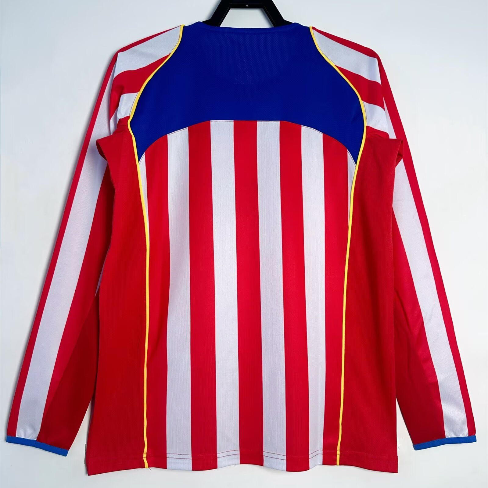 Retro Atletico Madrid 2004-05 Home Long Sleeves Jersey - S.p.i.d.e.r M.a.n - SOCCERDEALSHOP