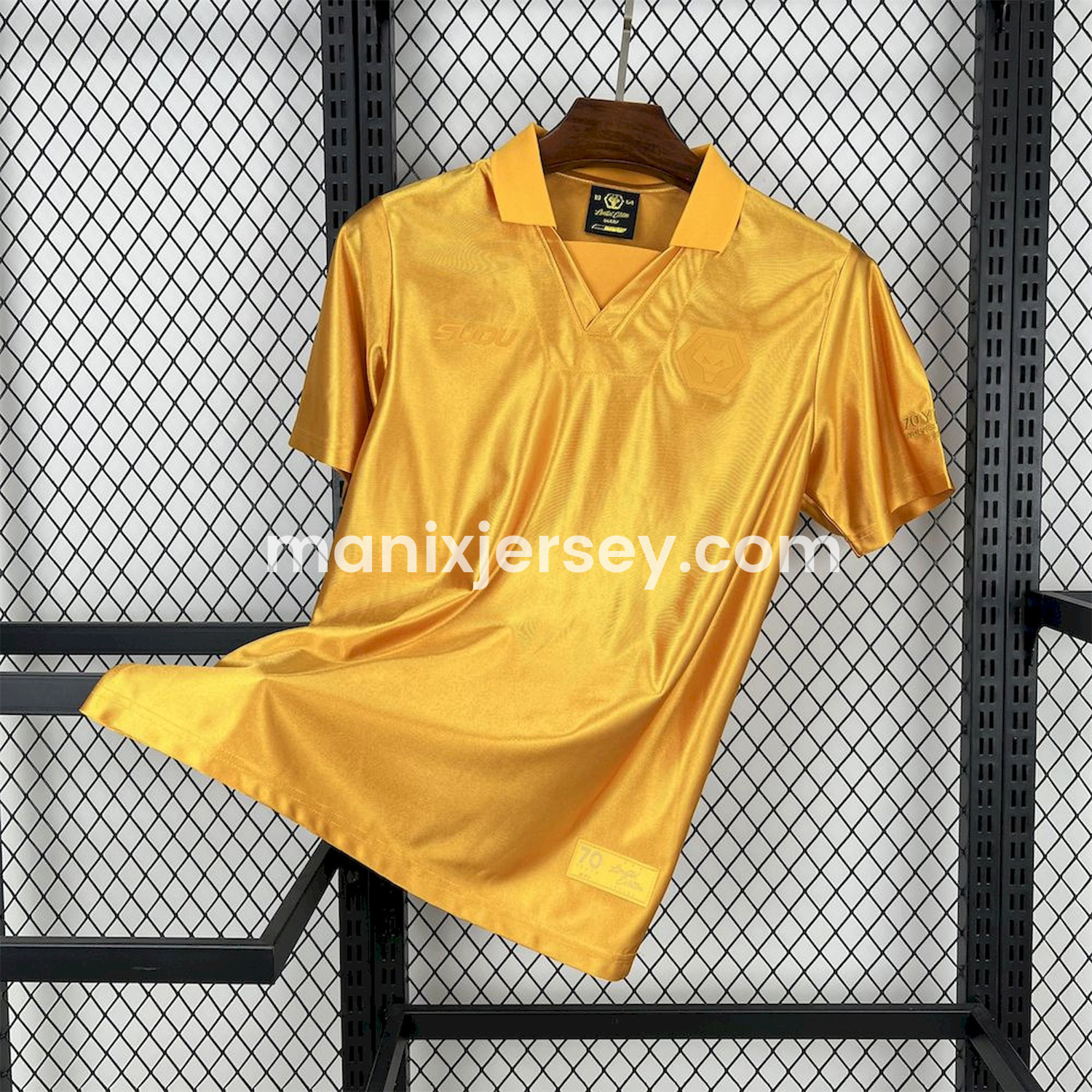 Wolverhampton Wanderers Wolves 24-25 70th Anniversary Jersey - Fans Version - SOCCERDEALSHOP