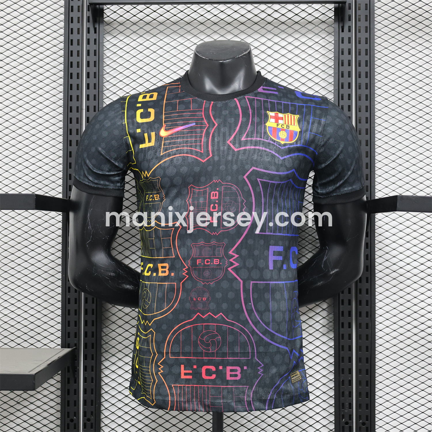 B.A.R.S.A 24-25 Black Fluorescent ICON Special Edition Jersey - Player Version - SOCCERDEALSHOP