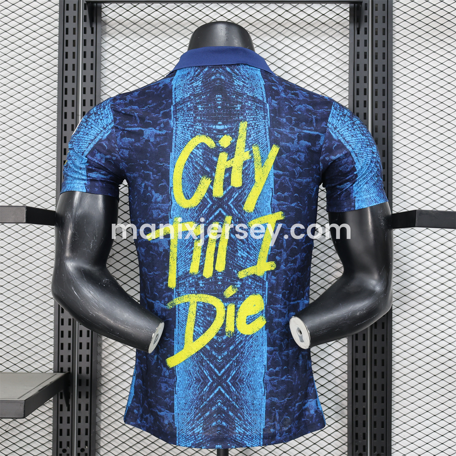 Manchester City 24-25 Blue Graffiti Special Edition Jersey - Player Version - SOCCERDEALSHOP