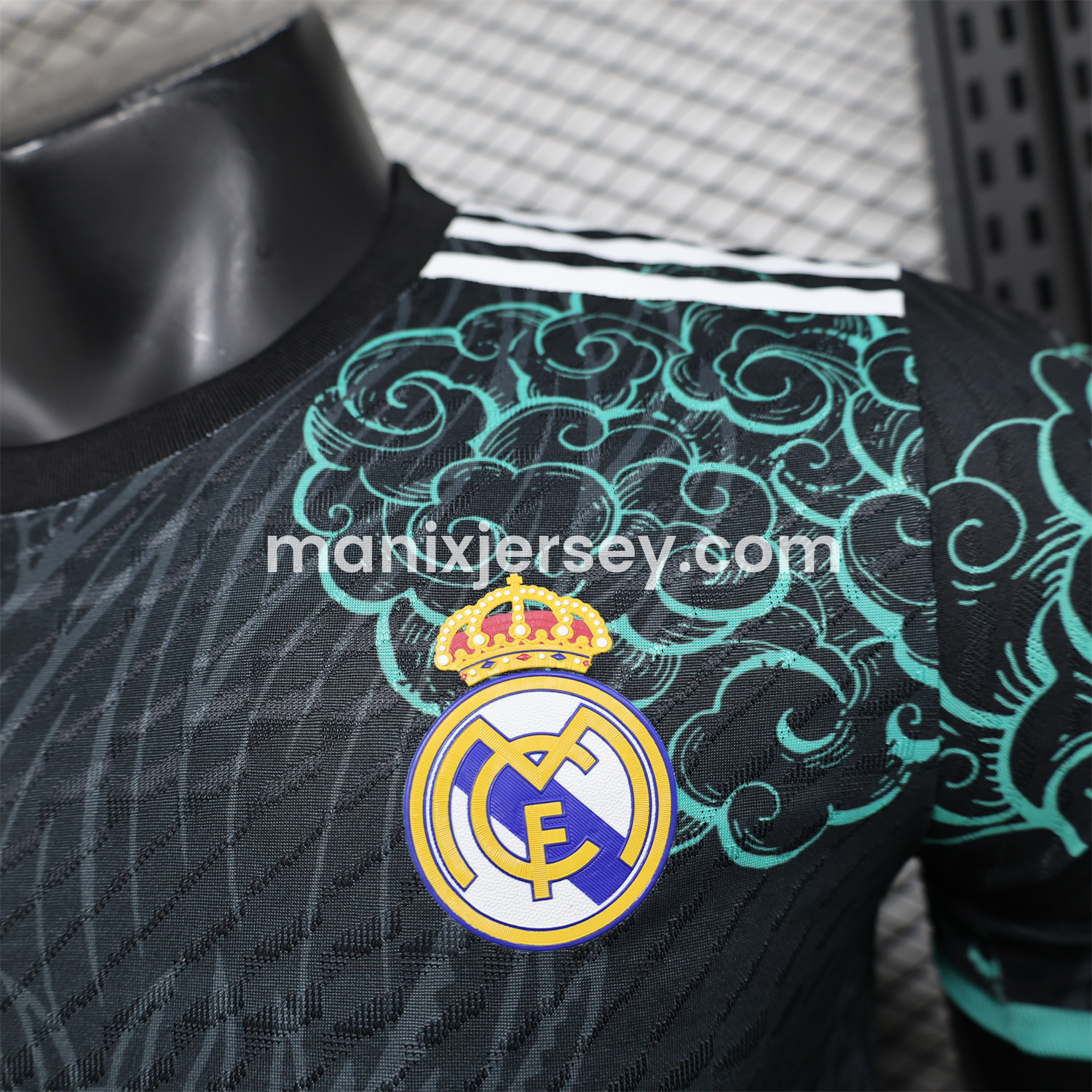 Real Madrid 24-25 Black and Green Loong Jersey - Player Version - SOCCERDEALSHOP