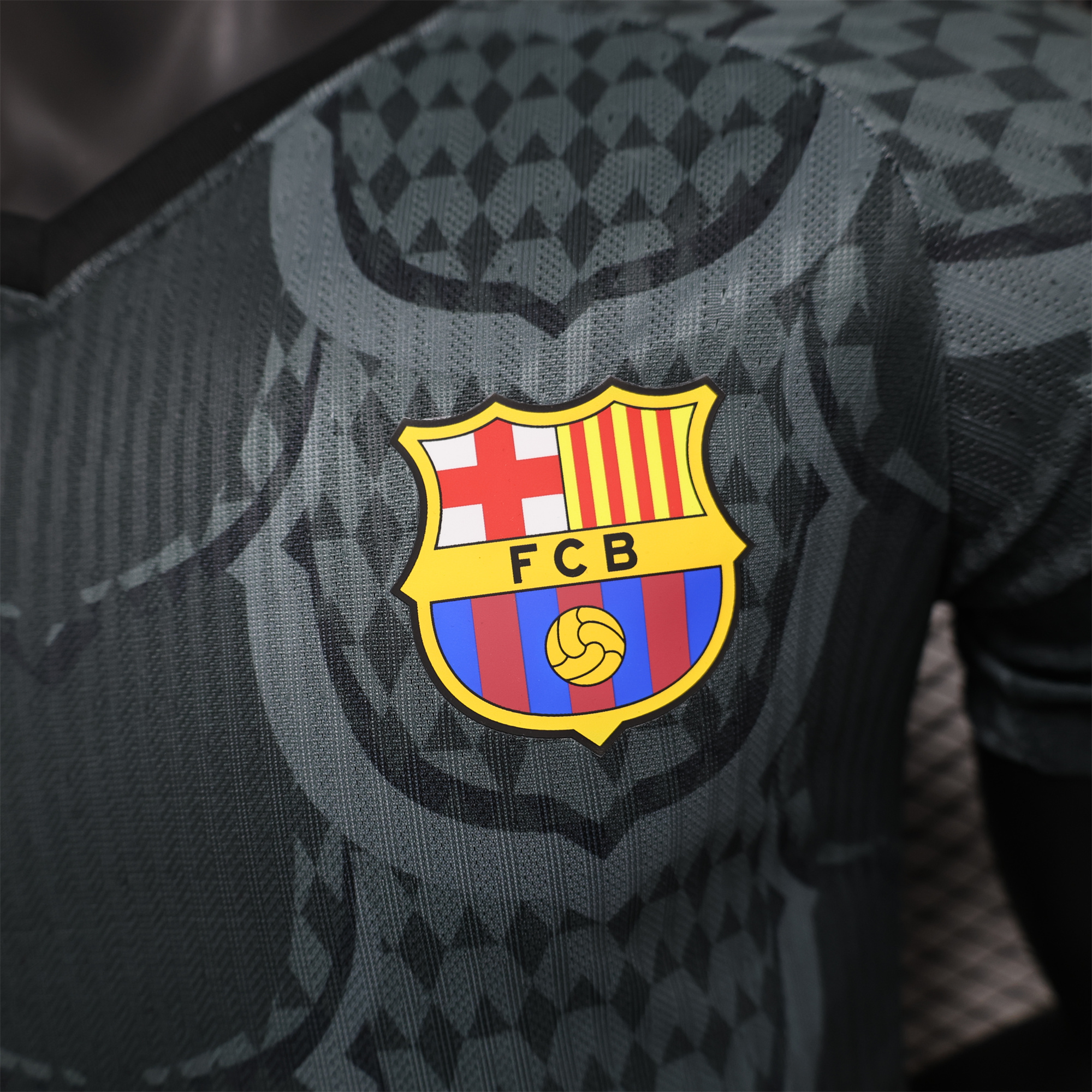 B.A.R.S.A 24-25 Gray Scales Texture Special Edition Jersey - Player Version - SOCCERDEALSHOP