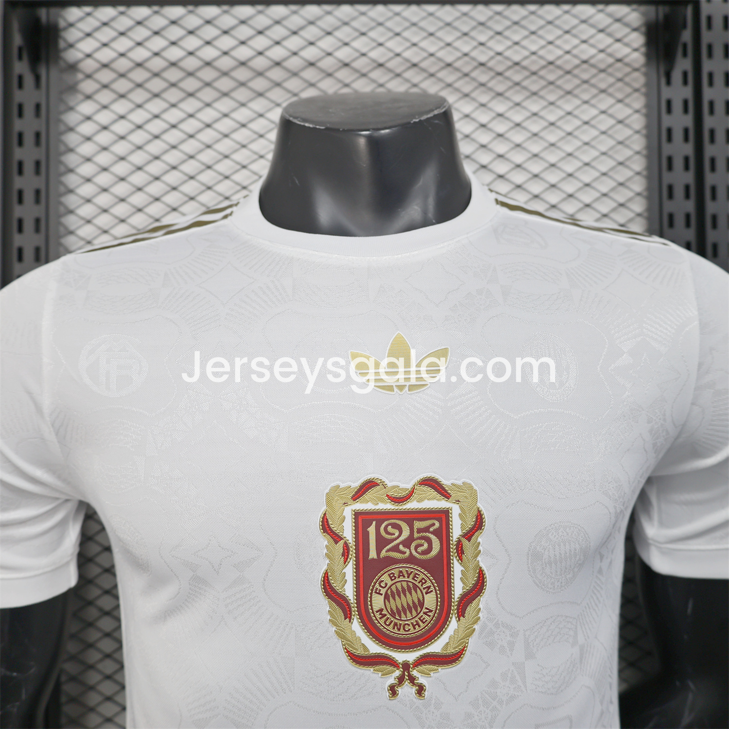 Bayern Munich 2025 White 125th Anniversary Jersey - with 125th Patch on Back - Player Version - SOCCERDEALSHOP