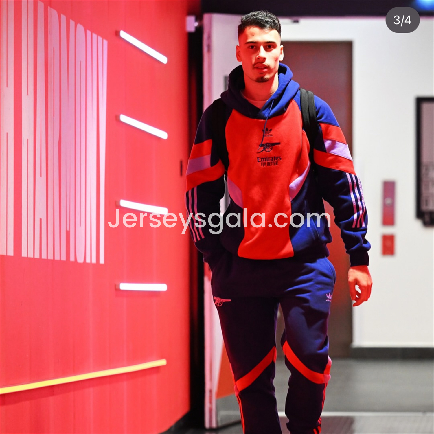 Arsenal 2025 Fleece-Lined Training Hoodie Set - Purple & Red Hoodie + Pants - SOCCERDEALSHOP