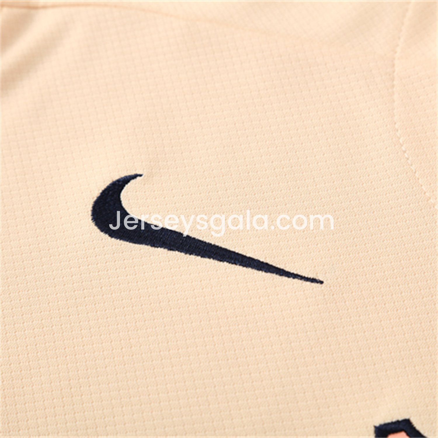 B.A.R.S.A 25-26 Kids Short-Sleeve Training Set - Beige Top & Blue Shorts - SOCCERDEALSHOP