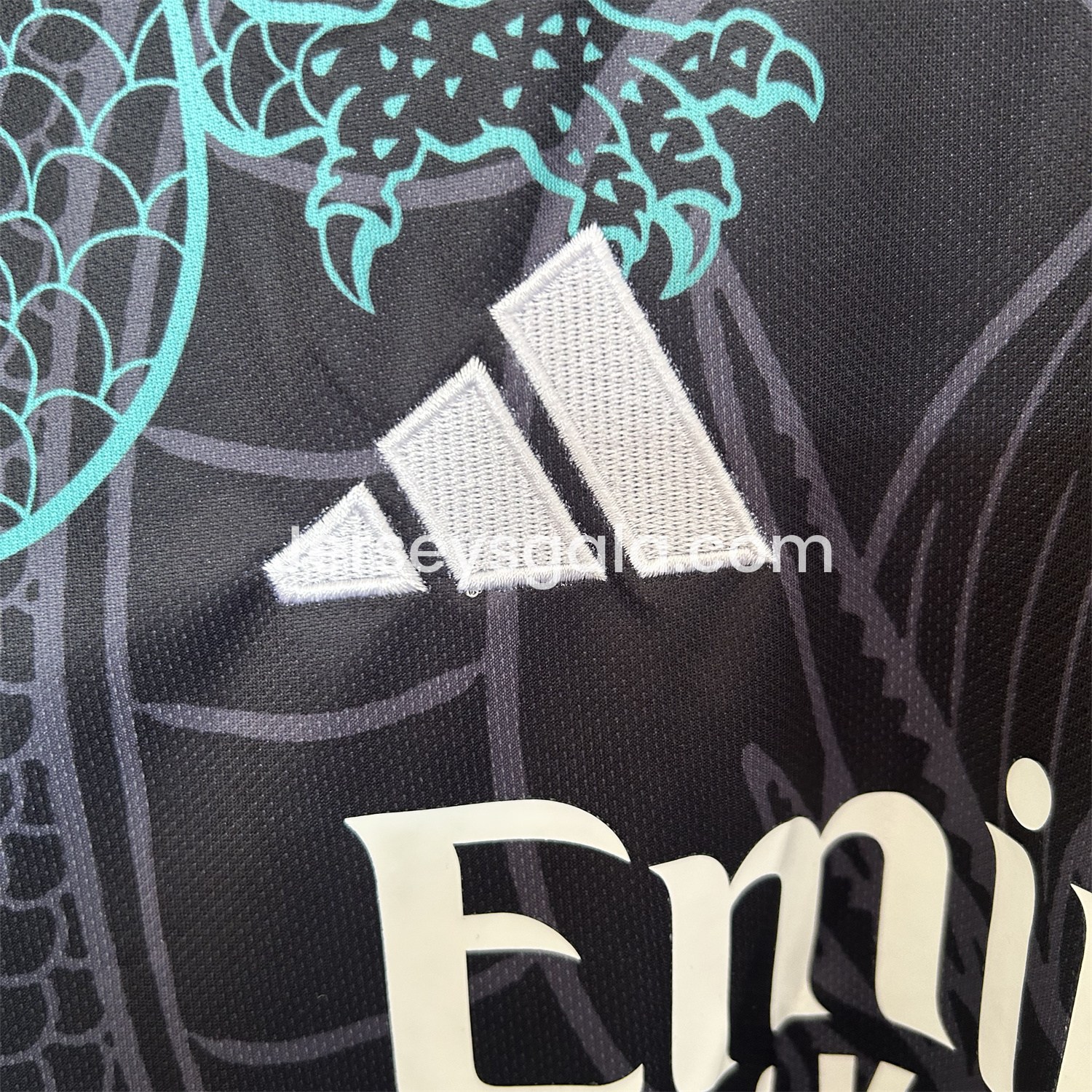Real Madrid 25-26 Blue Dragon Black Jersey - Fans Version - SOCCERDEALSHOP