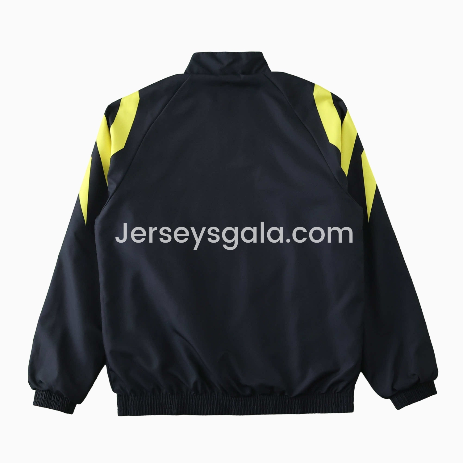 Borussia Dortmund 24-25 Retro Style Double Sided Reversible Windbreaker - Black & Grey - SOCCERDEALSHOP