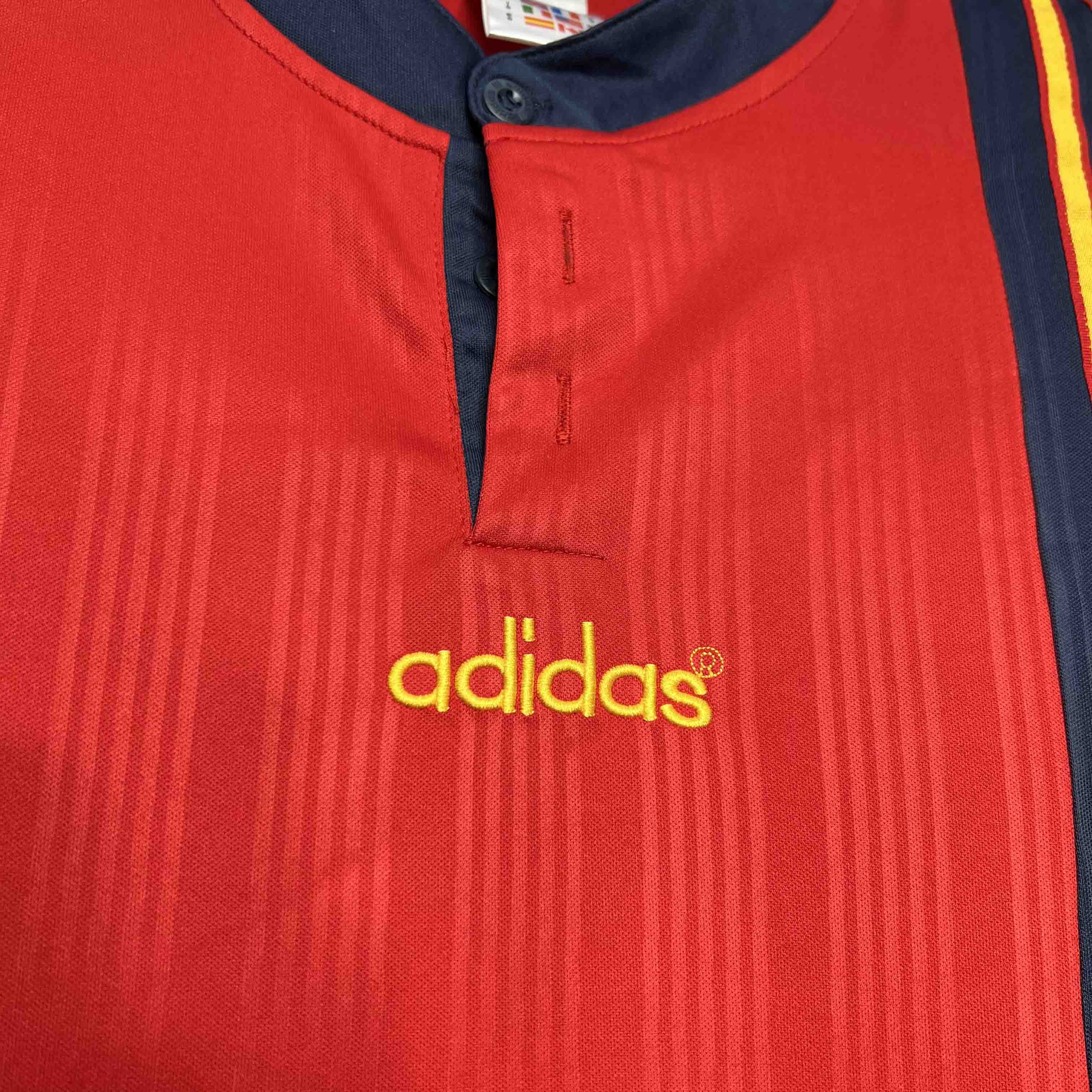 Retro Spain 1996 Home Jersey - SOCCERDEALSHOP