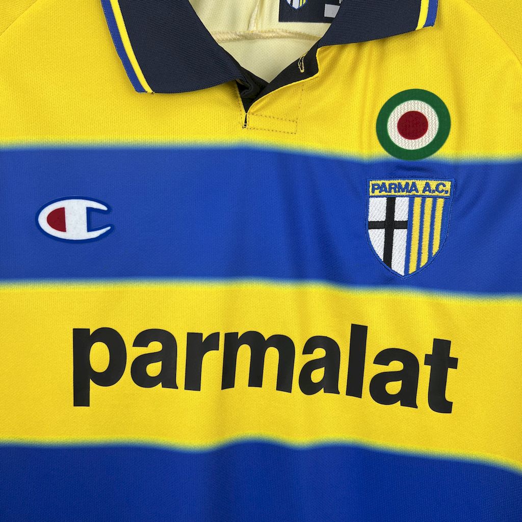 Retro Parma 1999-00 Home Jersey - Fans Version - SOCCERDEALSHOP