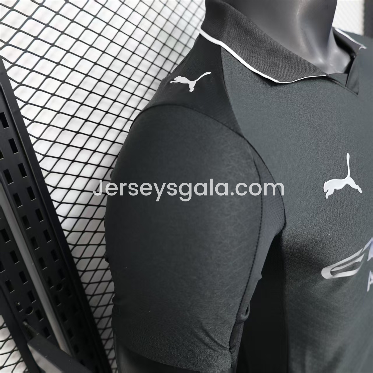 Manchester City 25-26 Black Polo Silver Label Special Jersey - Player Version - SOCCERDEALSHOP