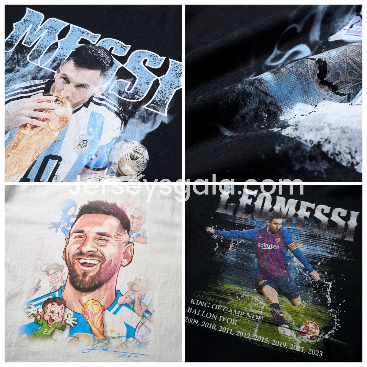 Messi GOAT Argentina B.A.R.S.A INT M.A.M Unisex Pure Cotton T-shirt - SOCCERDEALSHOP