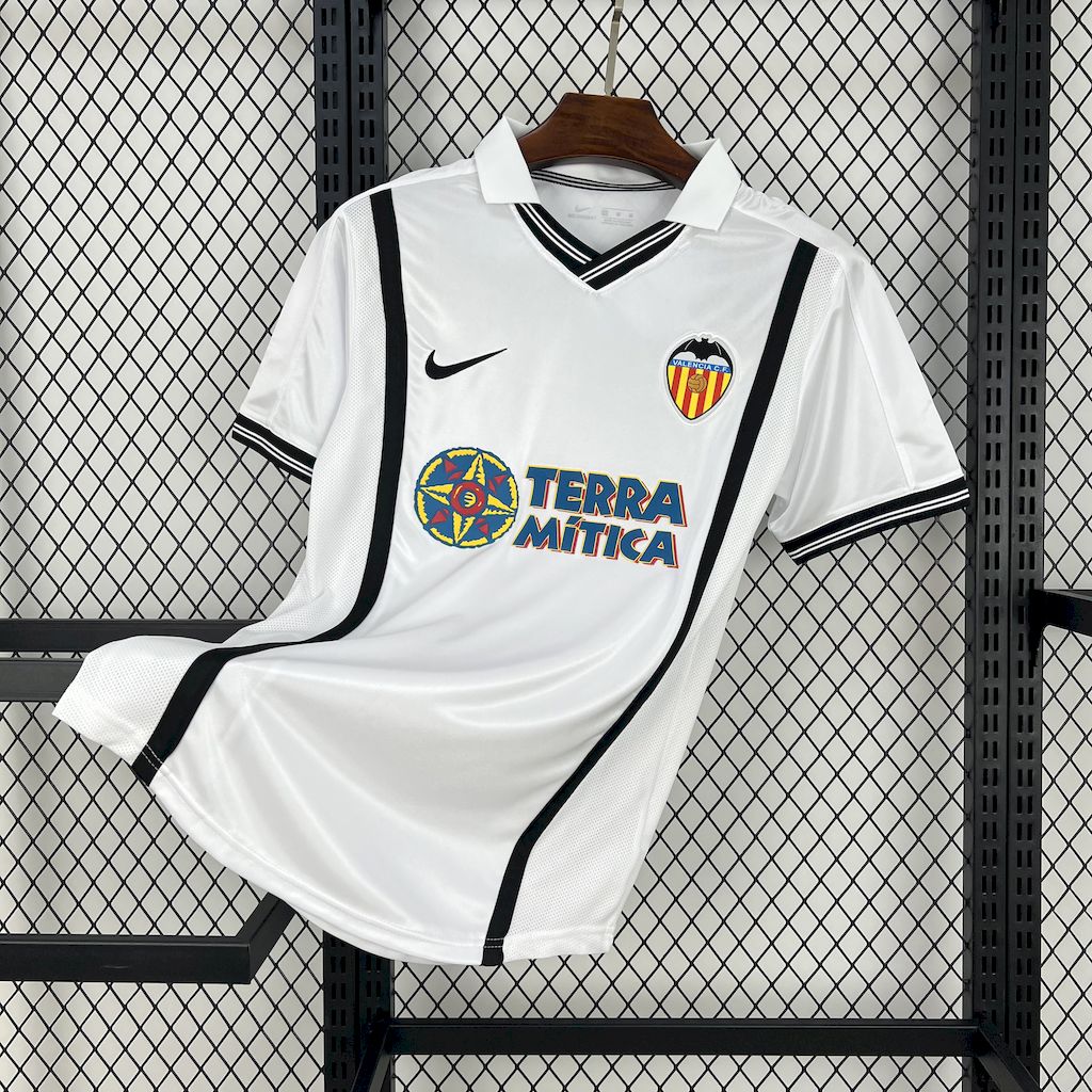 Retro Valencia 2000-01 Home Jersey - SOCCERDEALSHOP