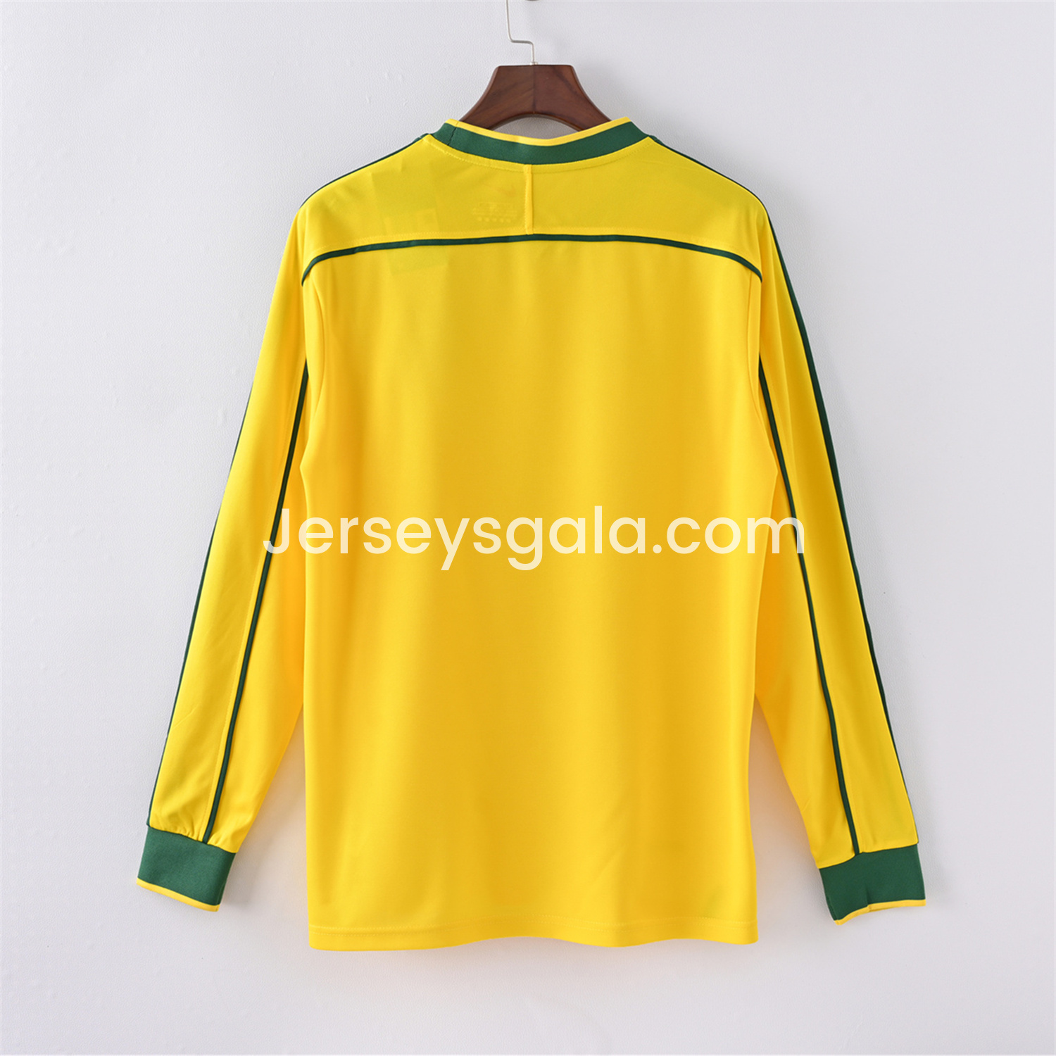 Retro Brazil 1998 Home Long Sleeves Jersey - SOCCERDEALSHOP