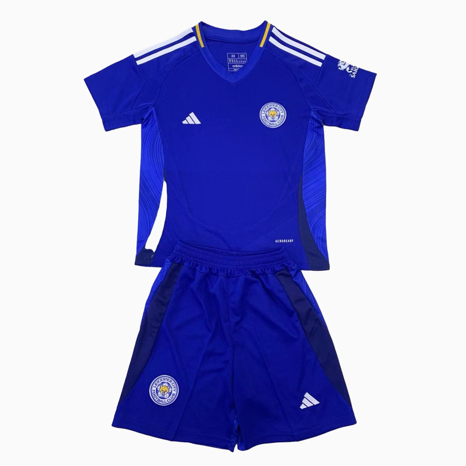 Leicester City 24-25 Home Kids Kit - SOCCERDEALSHOP