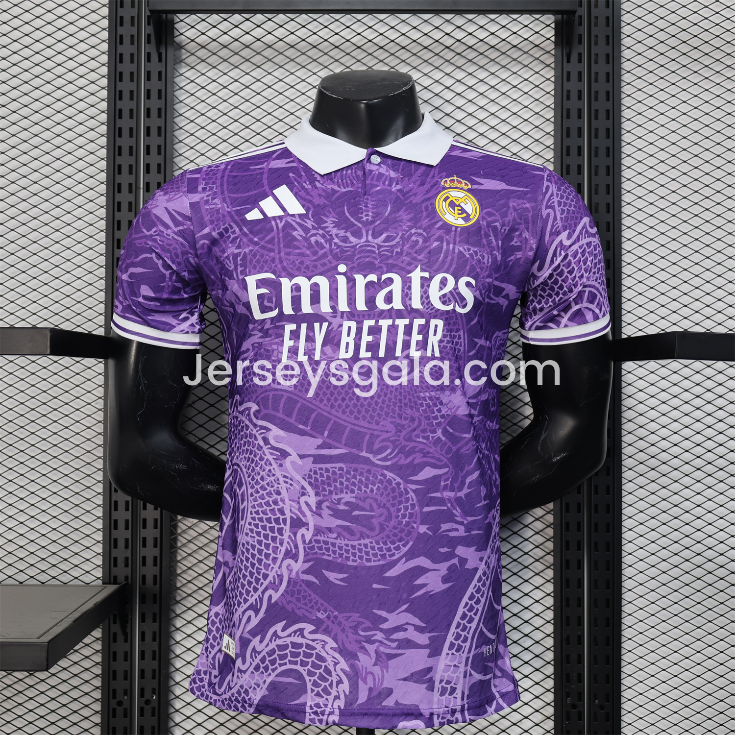 Real Madrid 24-25 Purple Loong POLO Jersey - Player Version - SOCCERDEALSHOP