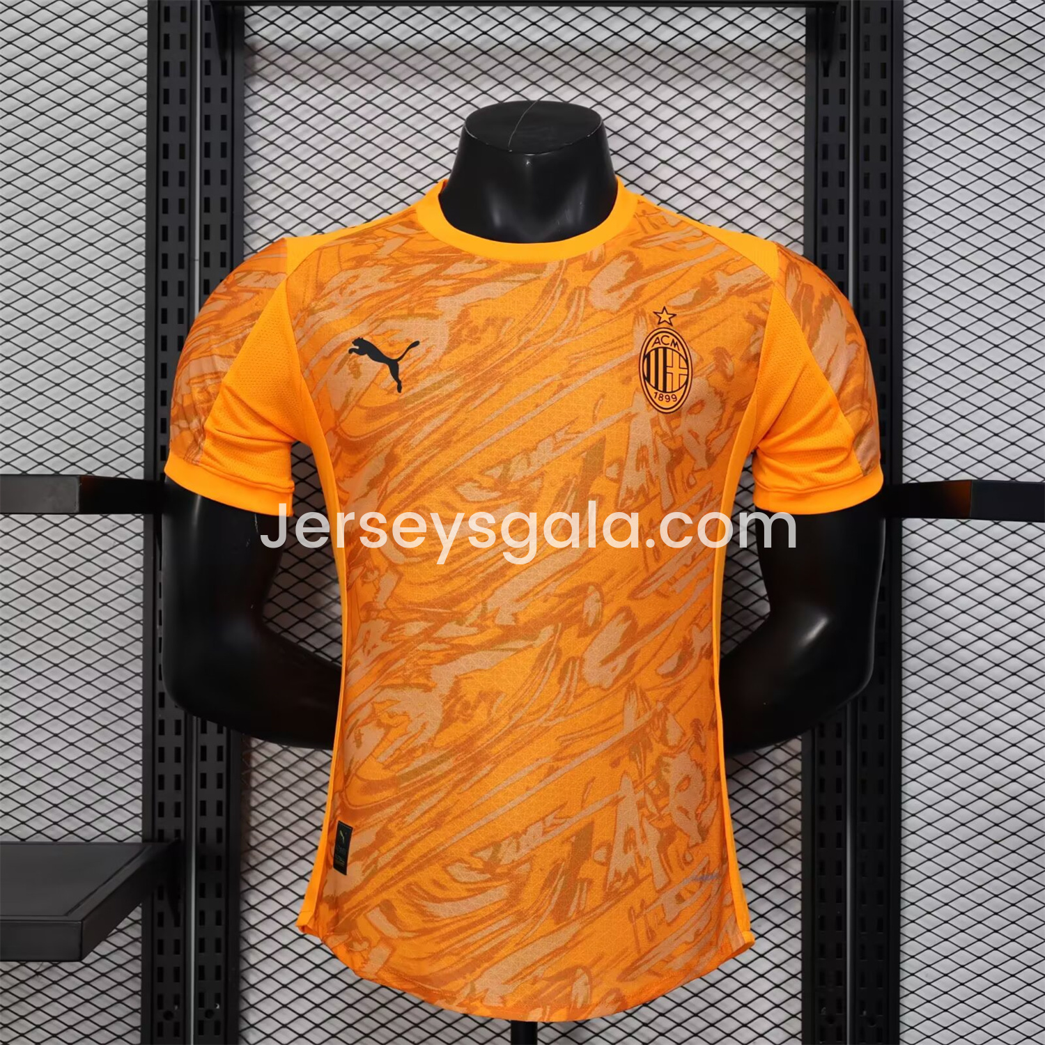 AC Milan 25-26 Orange Special Edition Jersey - Player Version - SOCCERDEALSHOP