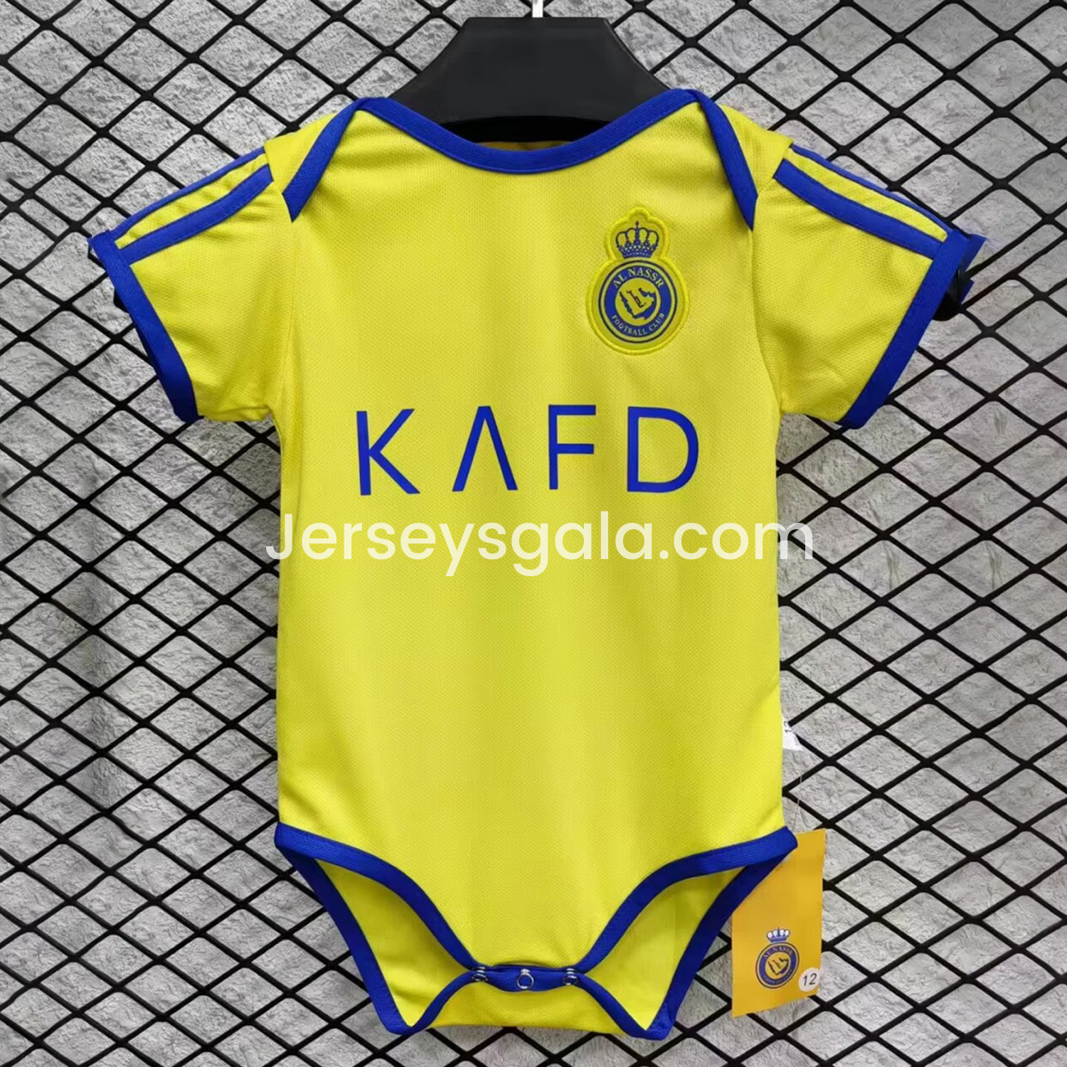 Al Nassr Riyadh Victory 24-25 Home Baby Crawling Suit - SOCCERDEALSHOP