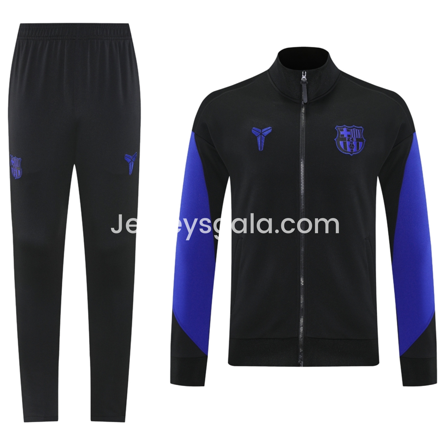 B.A.R.S.A 25-26 Jacket Training Tracksuit - Black top & Black Pants - SOCCERDEALSHOP