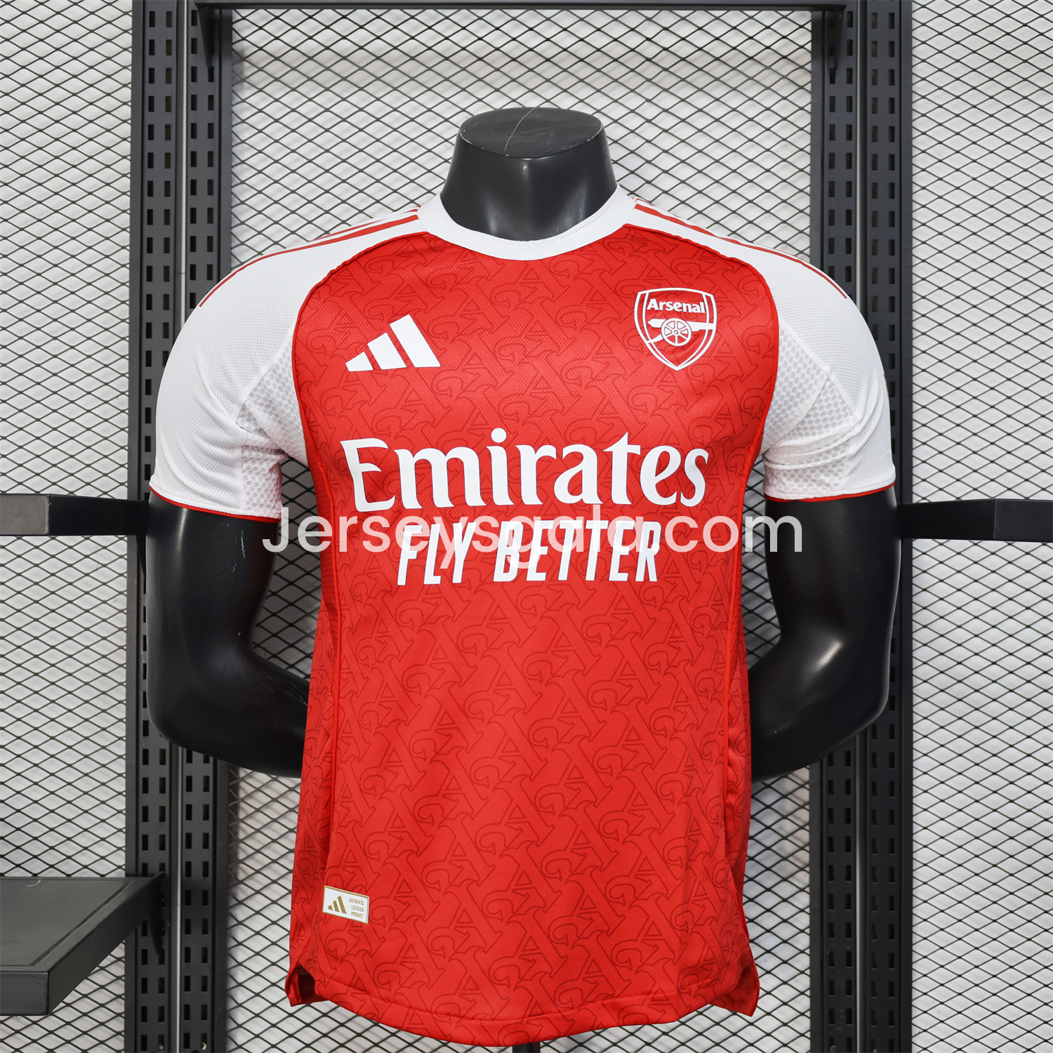 Arsenal 25-26 Home Jersey (Letter A Pattern) - Player Version - SOCCERDEALSHOP