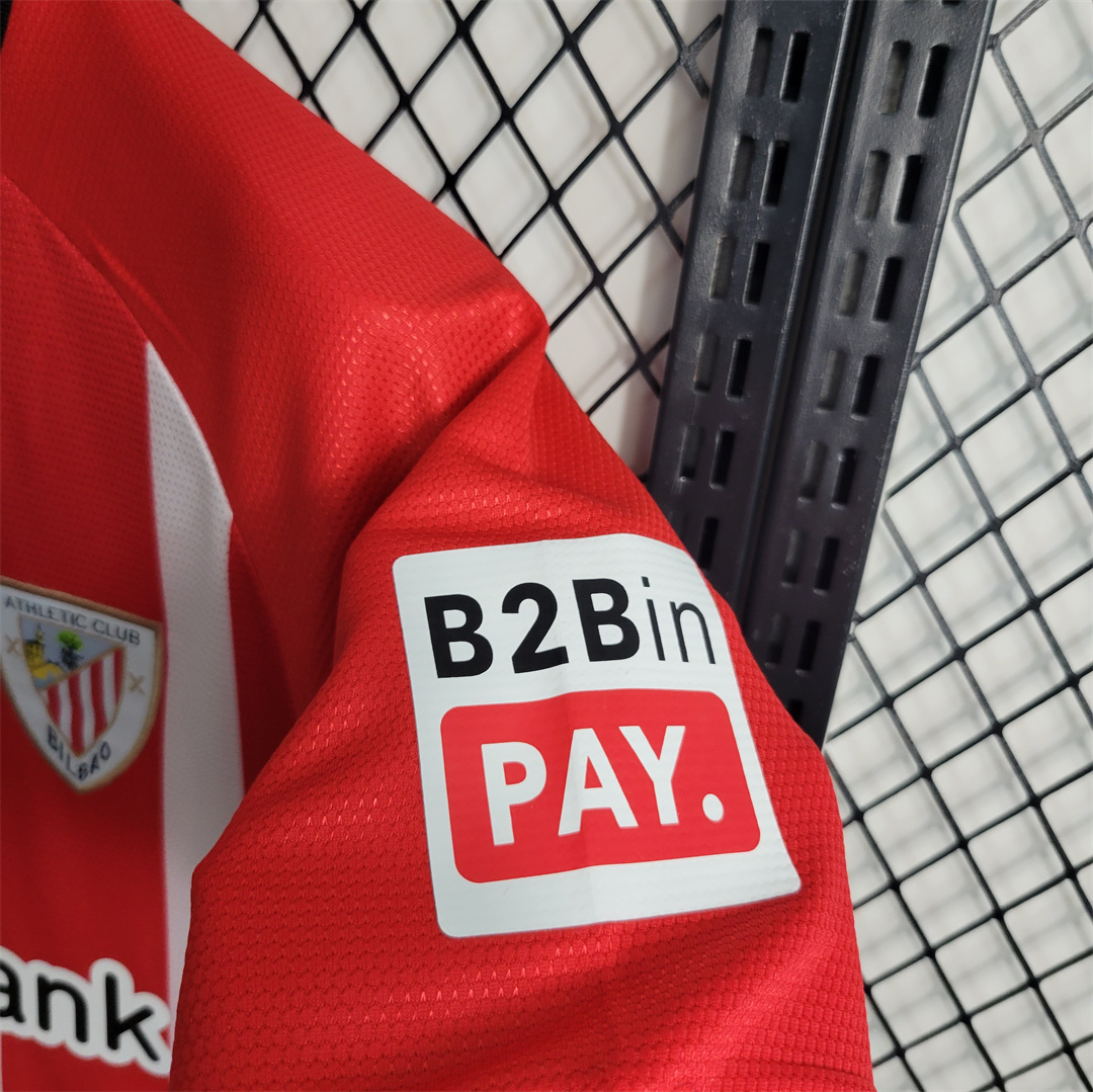 Athletic Bilbao 23-24 Home Stadium Jersey - Fans Version (Cope De Rey Final Patch) - SOCCERDEALSHOP
