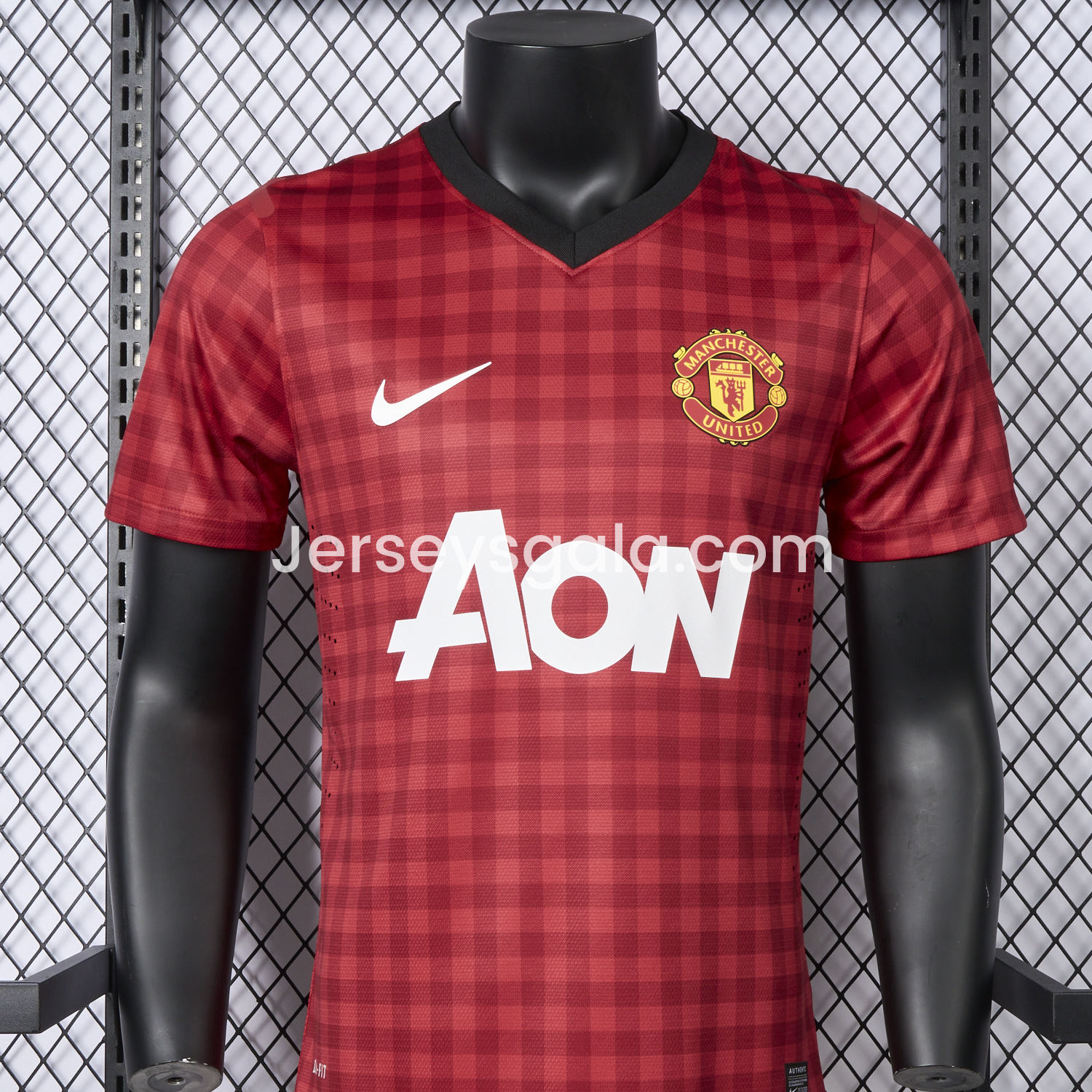 Retro Manchester United 2012-13 Home Jersey - Player Version - SOCCERDEALSHOP