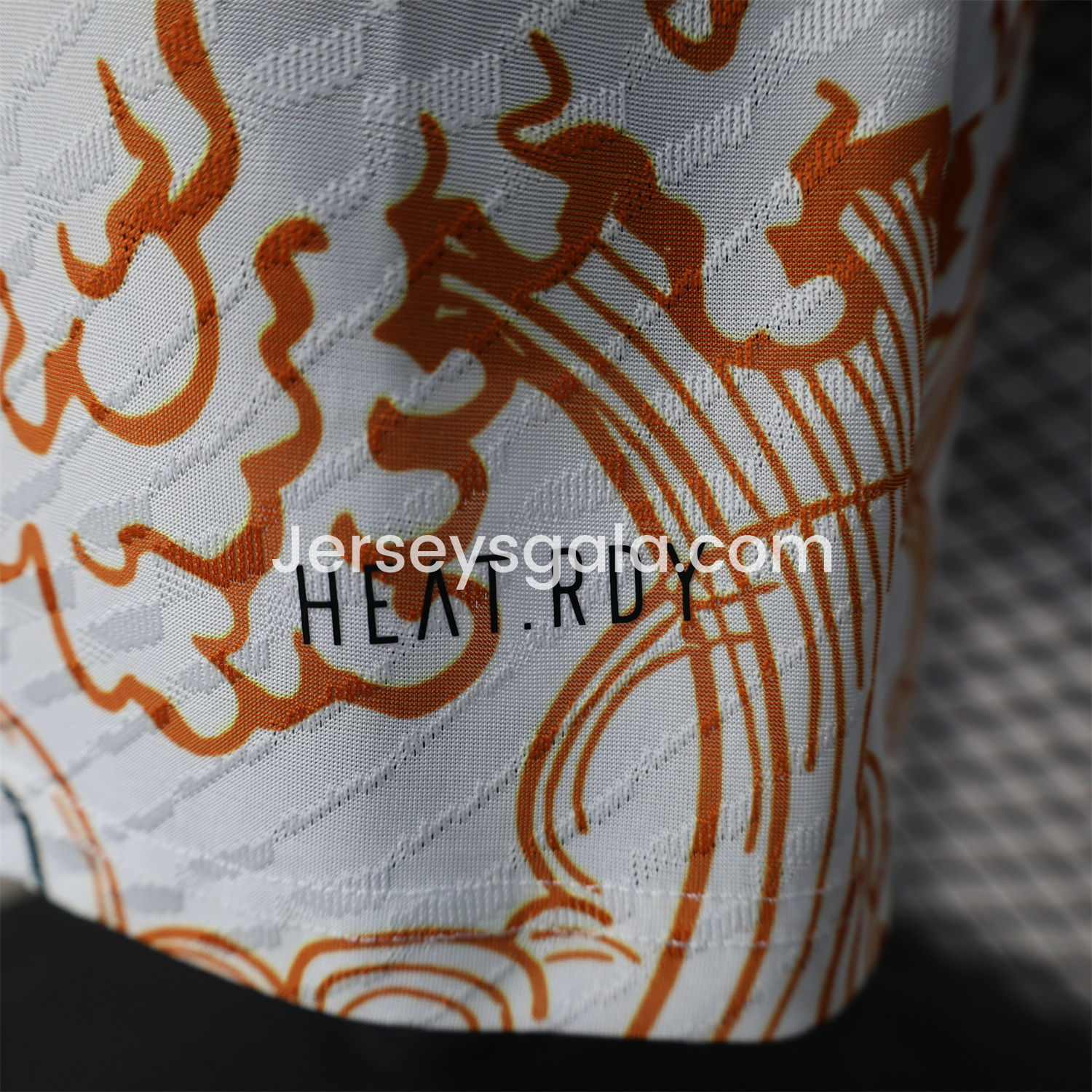 Real Madrid 24-25 Black & Orange Loong White Jersey - Player Version - SOCCERDEALSHOP